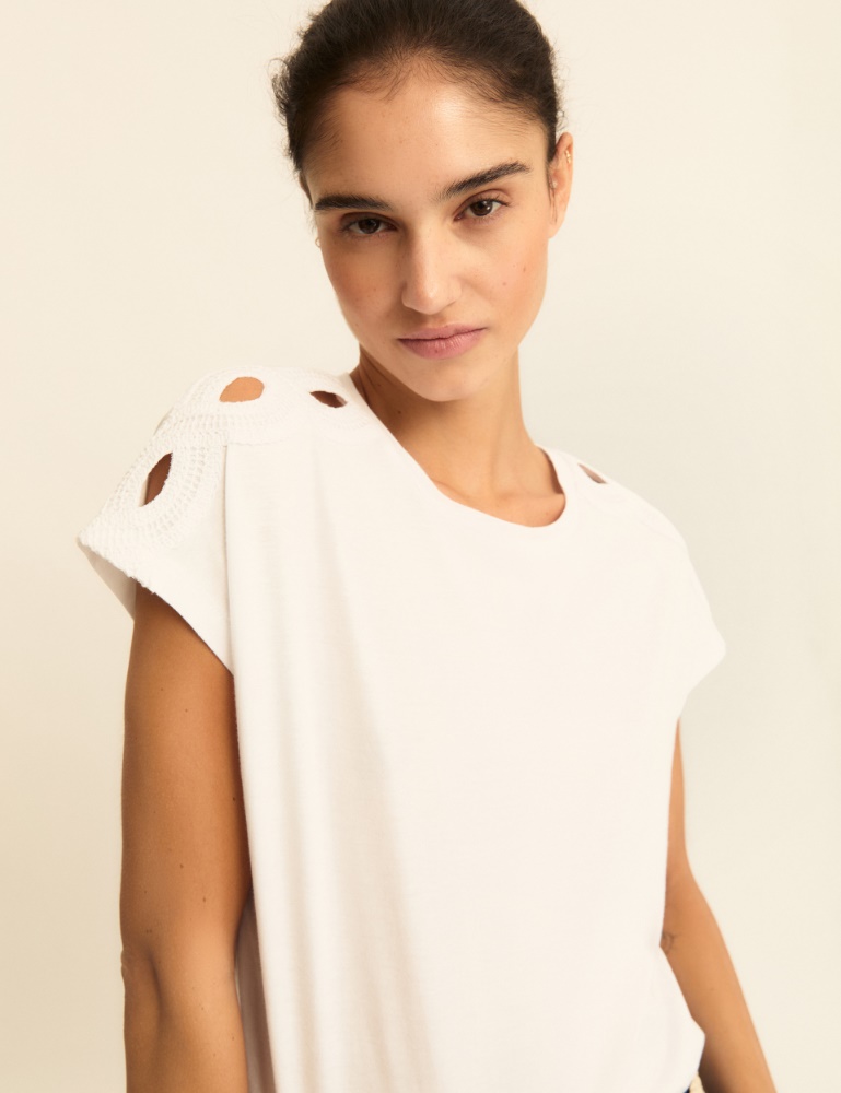 Kimono-sleeve jersey T-shirt - Emme - 4