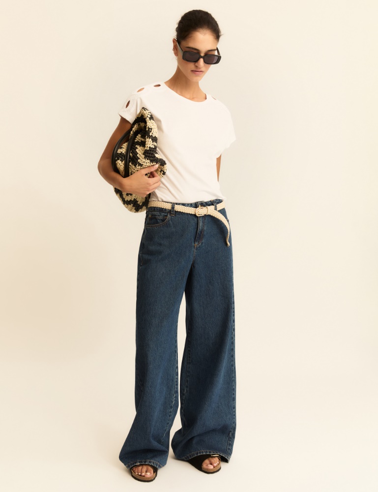 Kimono-sleeve jersey T-shirt - Emme - 2