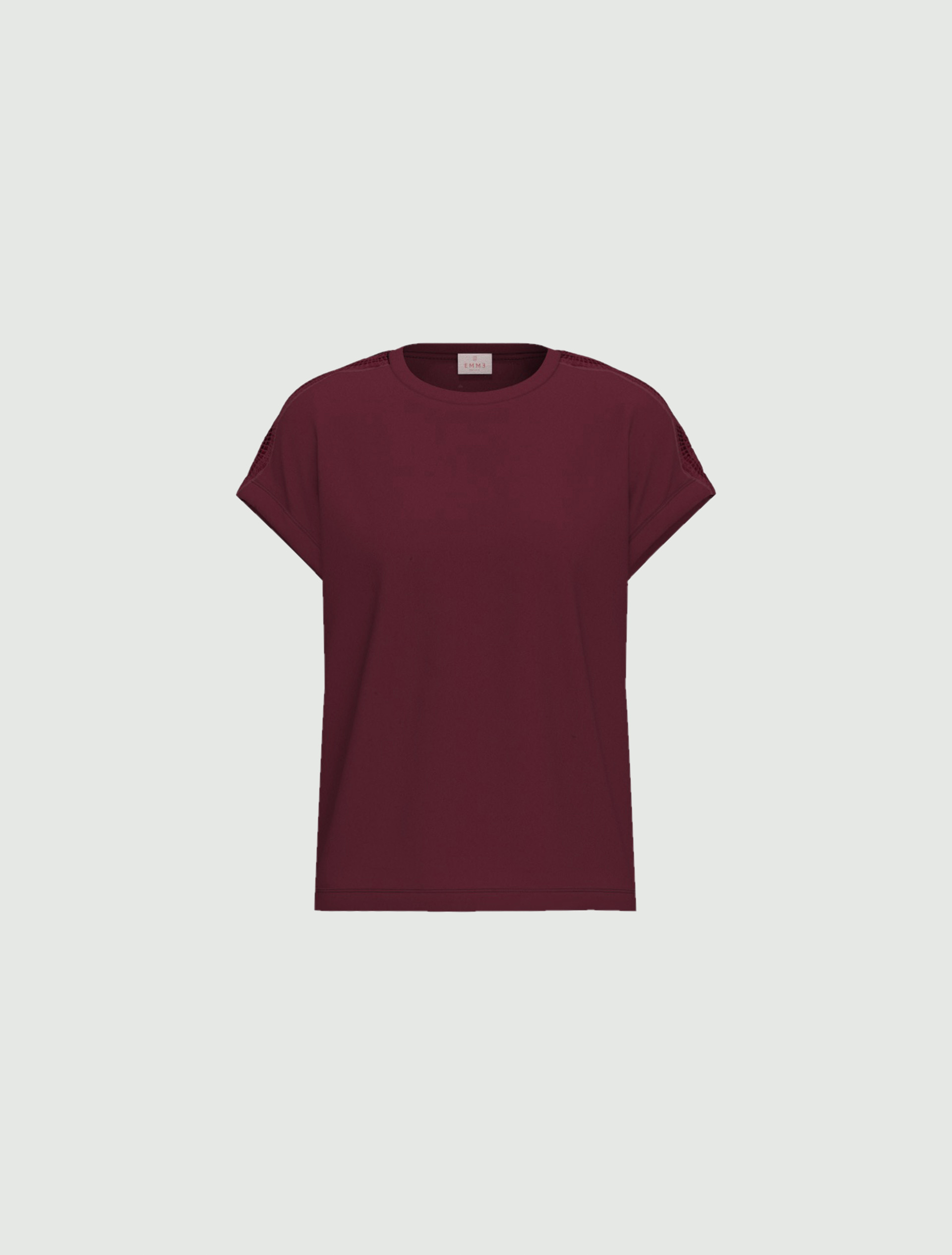 Kimono-sleeve jersey T-shirt - PLUM - Emme - 4