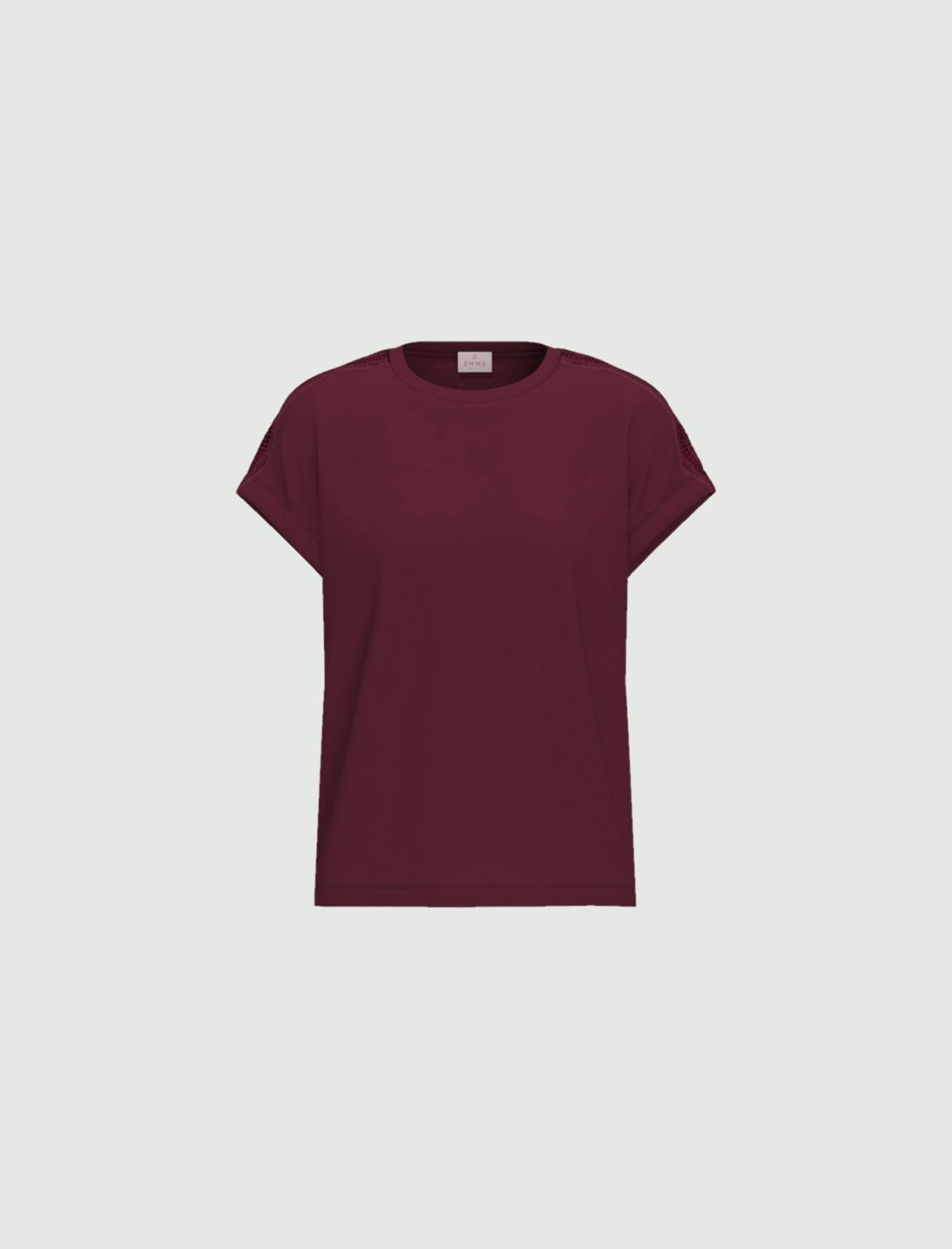 Kimono-sleeve jersey T-shirt - PLUM - Emme - 4