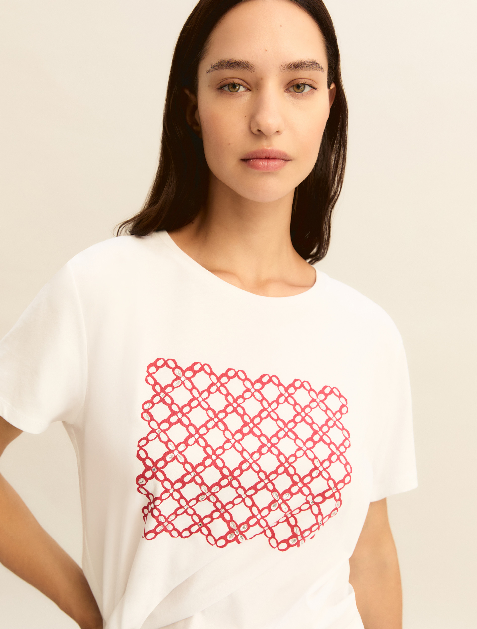 Print T-shirt - RED - Emme - 3