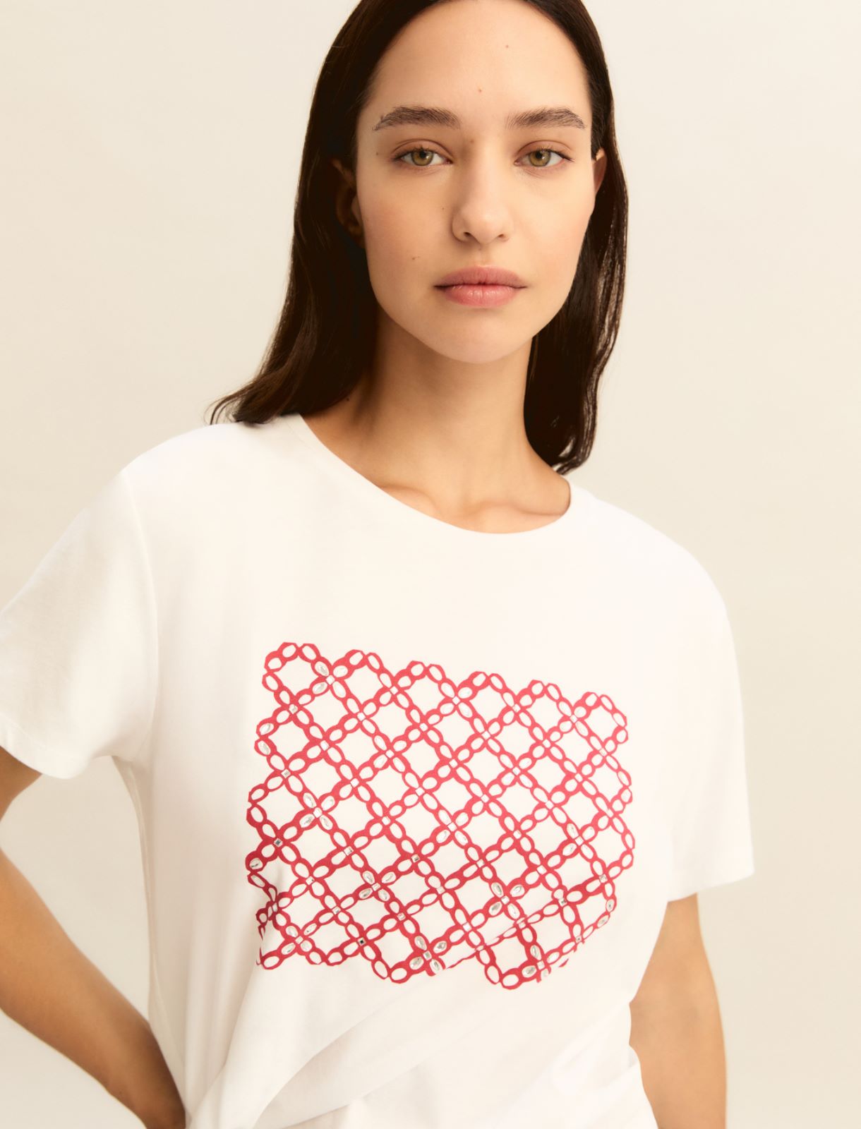 Print T-shirt - RED - Emme - 3