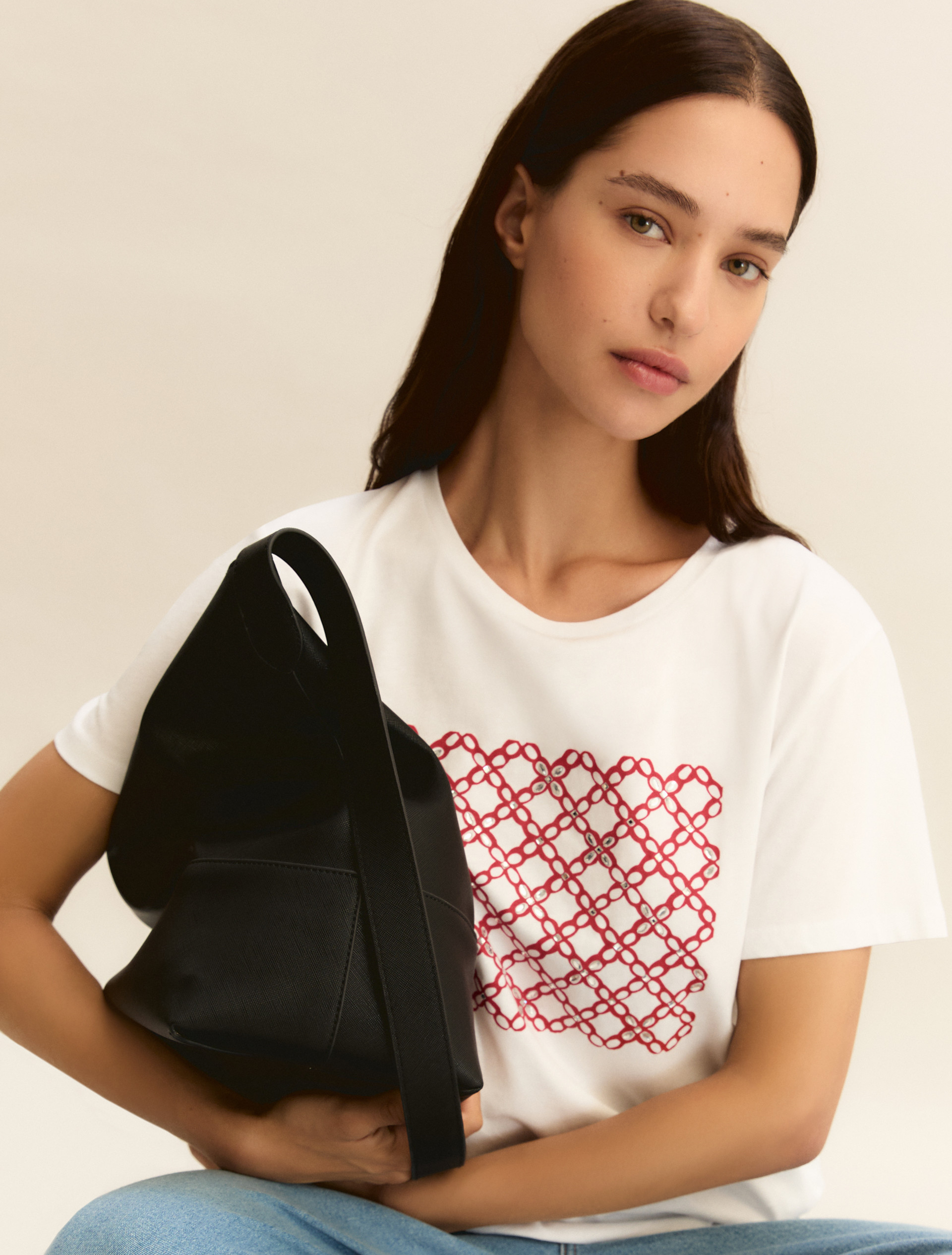 Print T-shirt - RED - Emme - 4