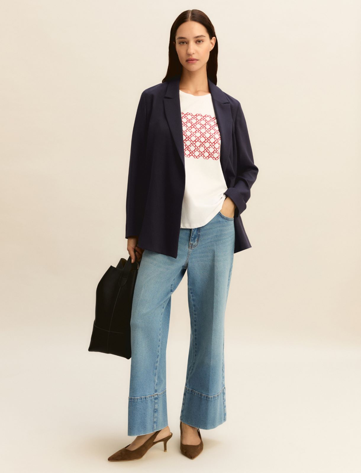 Print T-shirt - RED - Emme