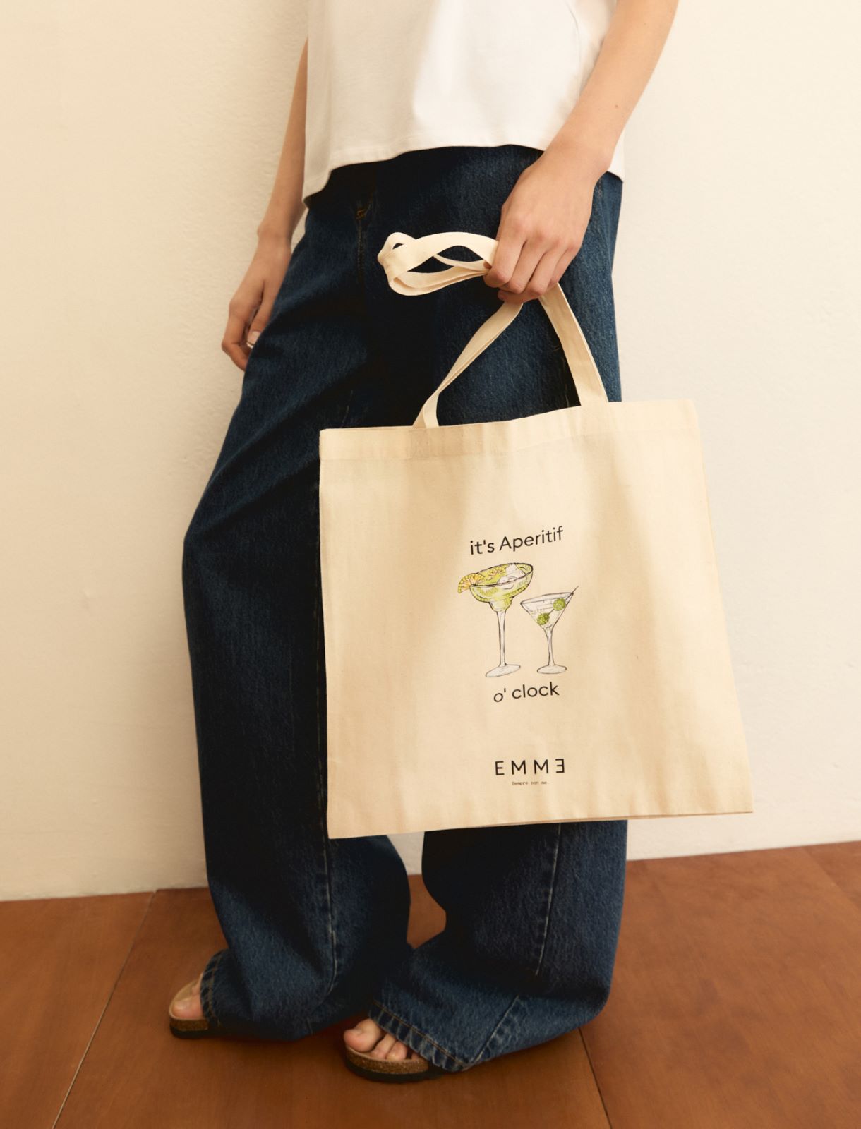 Printed T-shirt - WOOL WHITE - Emme - 6