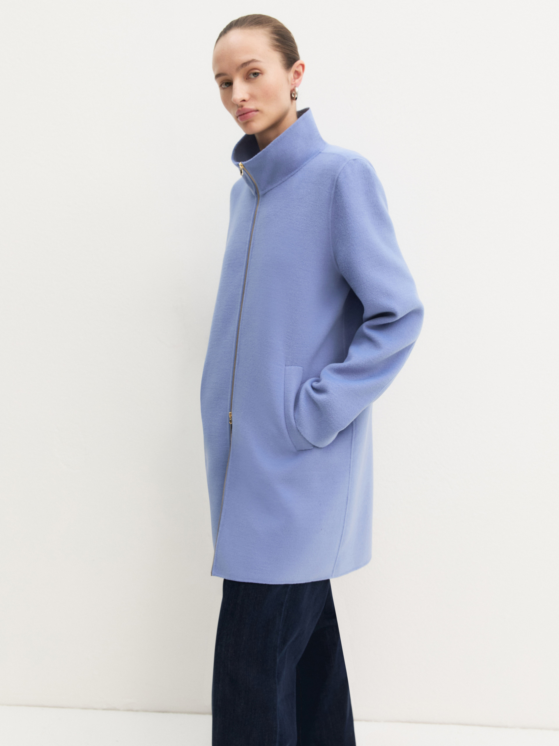 Double-sided fabric coat - HYDRANGEA - Emme - 3