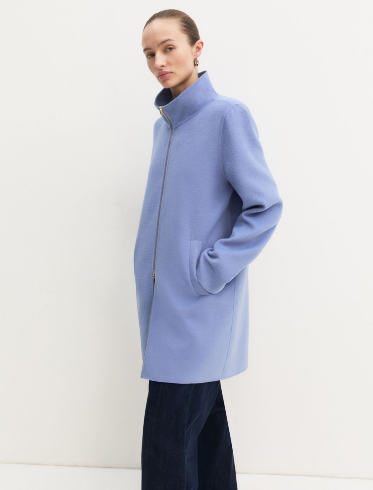 Double-sided fabric coat - HYDRANGEA - Emme - 3