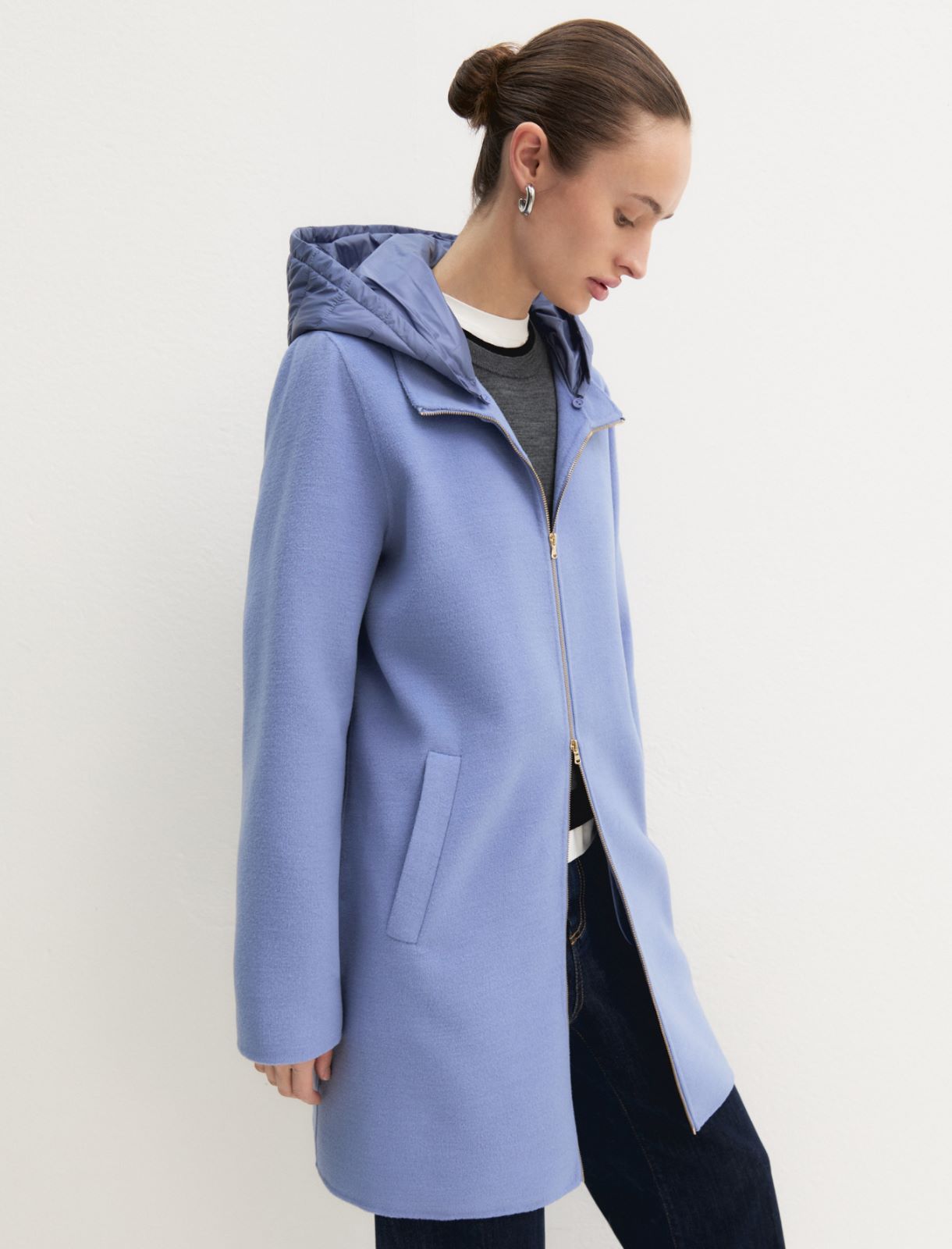 Double-sided fabric coat - HYDRANGEA - Emme - 4
