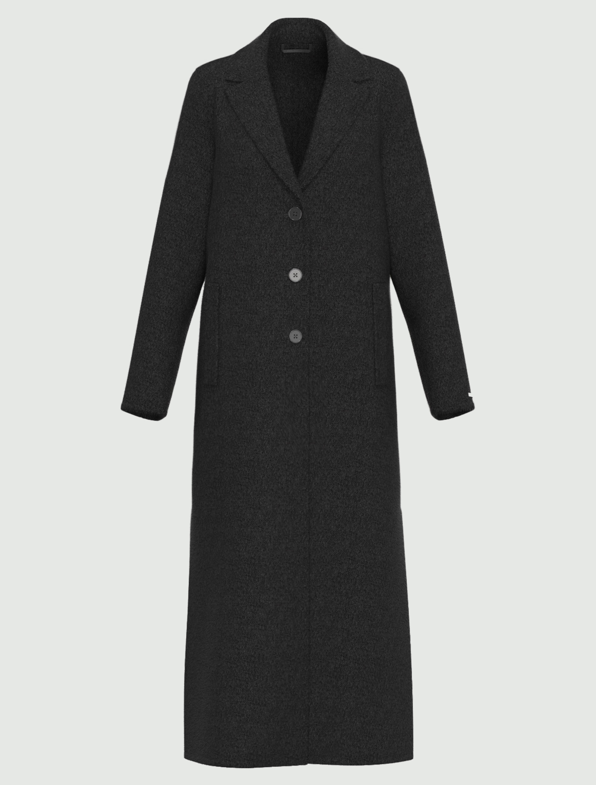 Cappotto lungo in double - GRIGIO SCURO MELANGE - Emme - 6