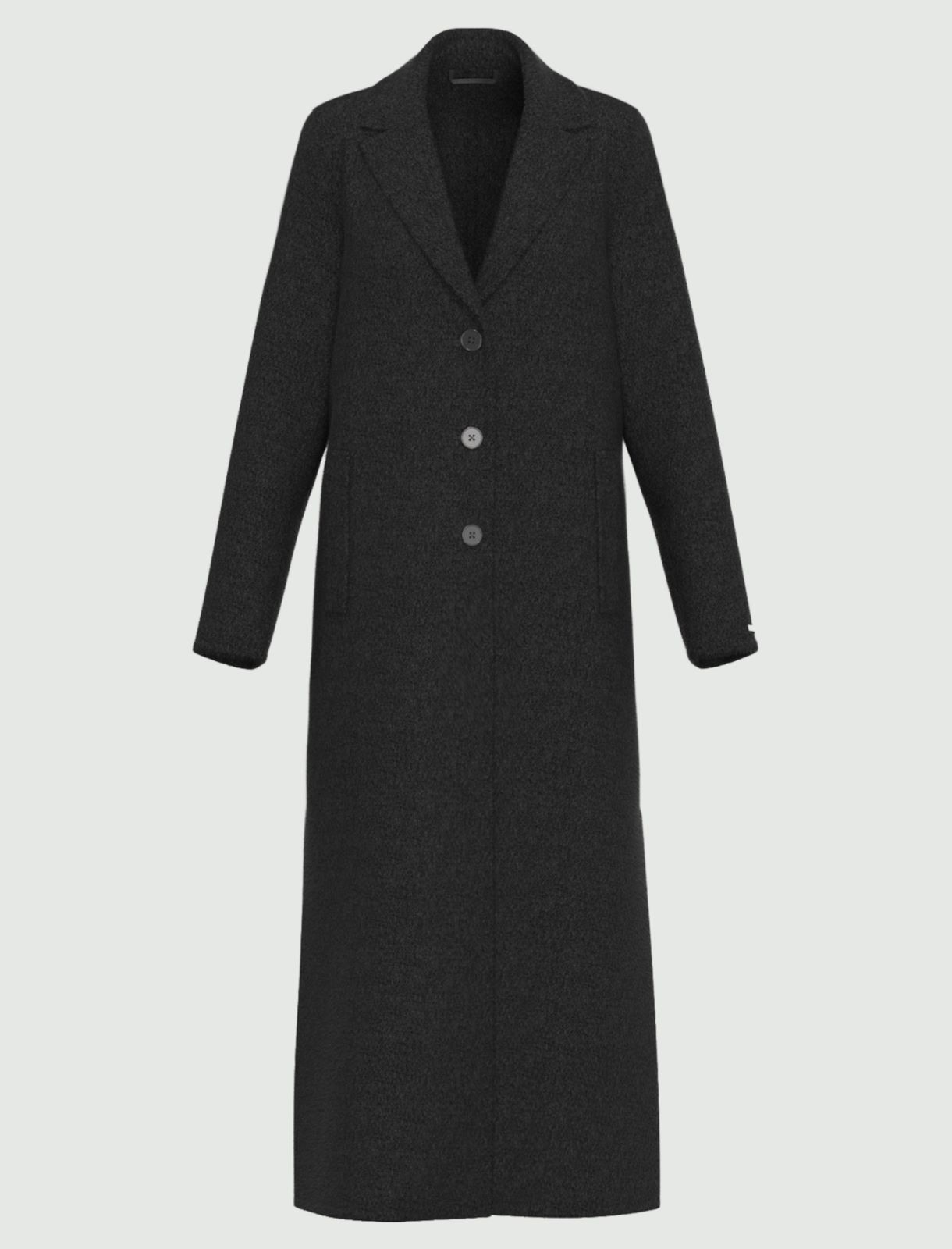 Cappotto lungo in double - GRIGIO SCURO MELANGE - Emme - 6