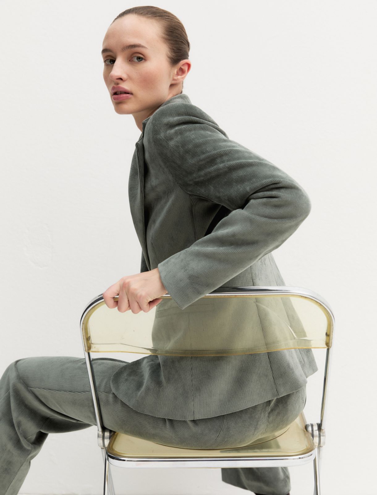 Blazer de terciopelo - SOTOBOSQUE - Emme - 4