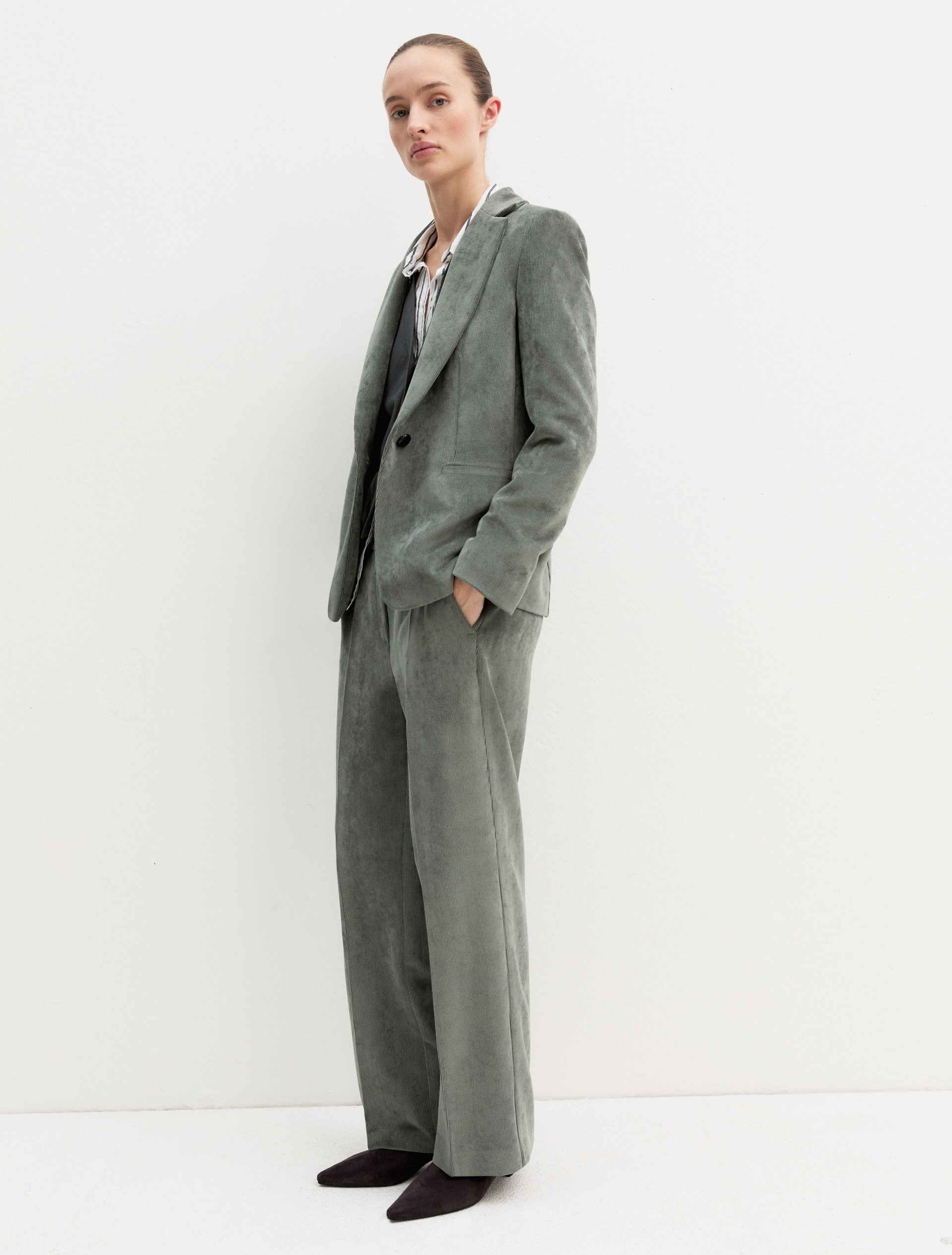 Blazer de terciopelo - SOTOBOSQUE - Emme - 1
