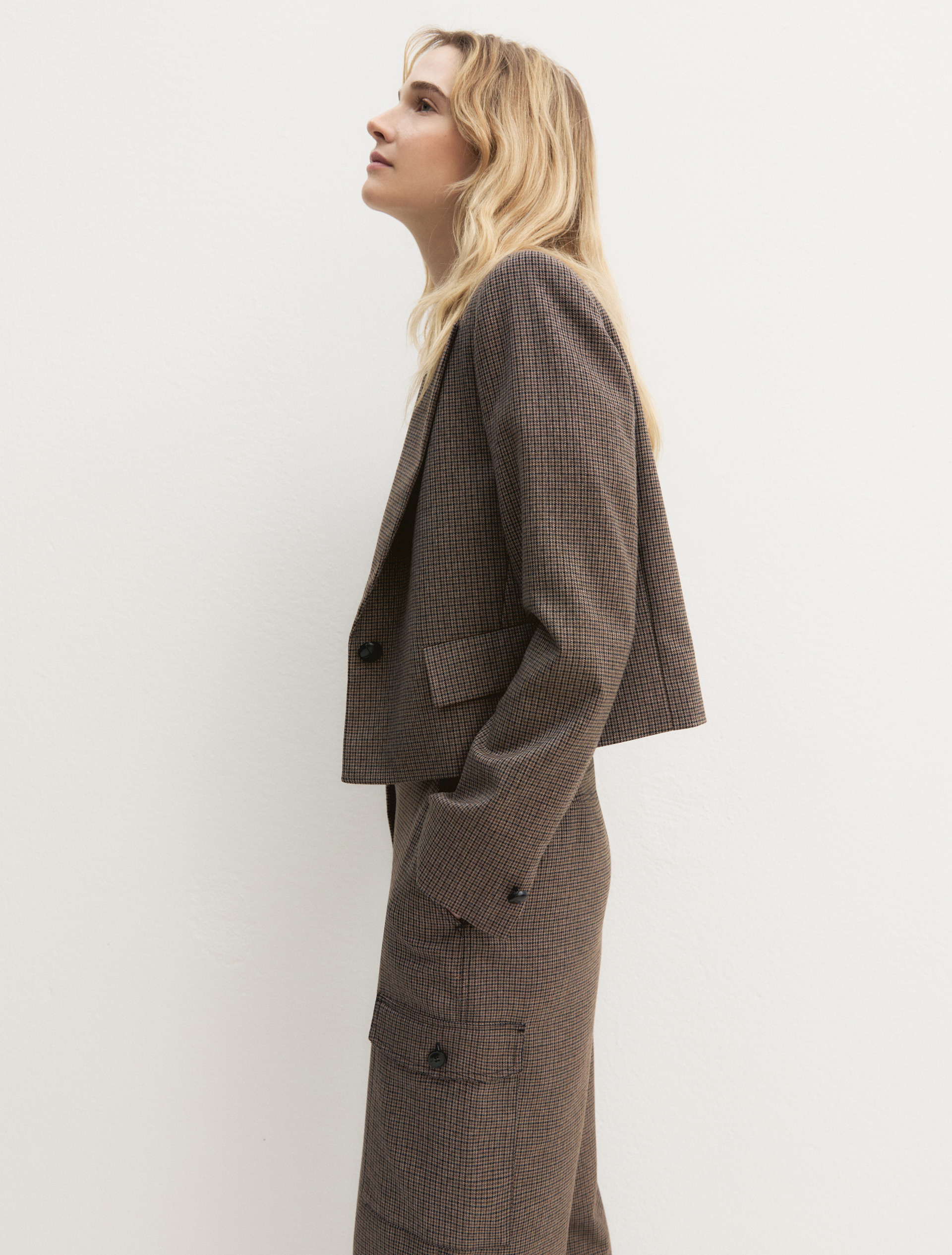 Giacca crop - BEIGE - Emme - 3