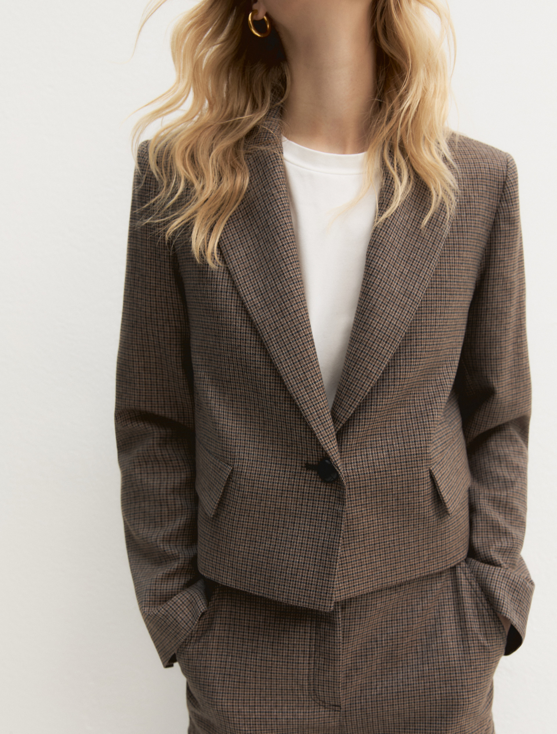 Giacca crop - BEIGE - Emme - 5