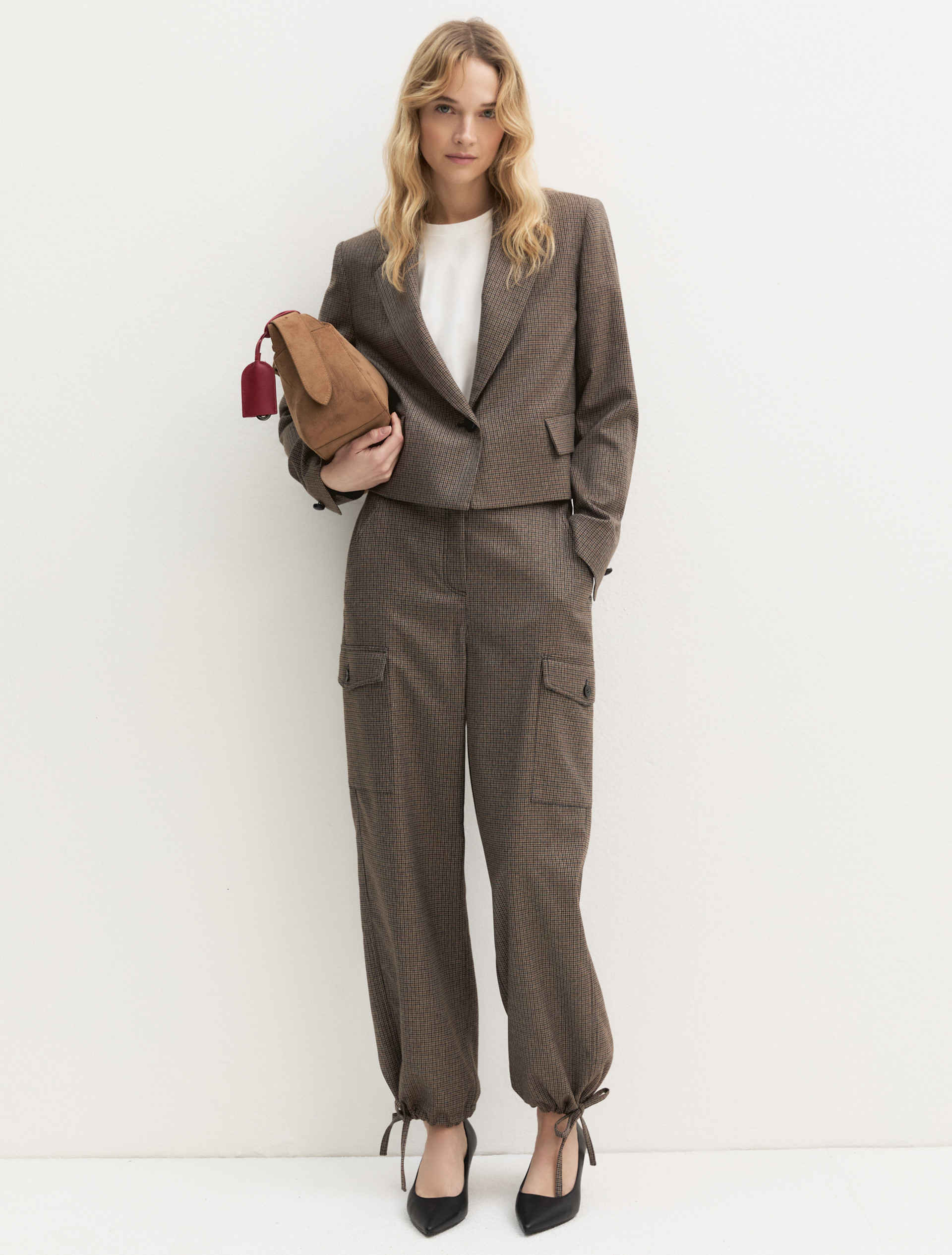 Giacca crop - BEIGE - Emme - 1