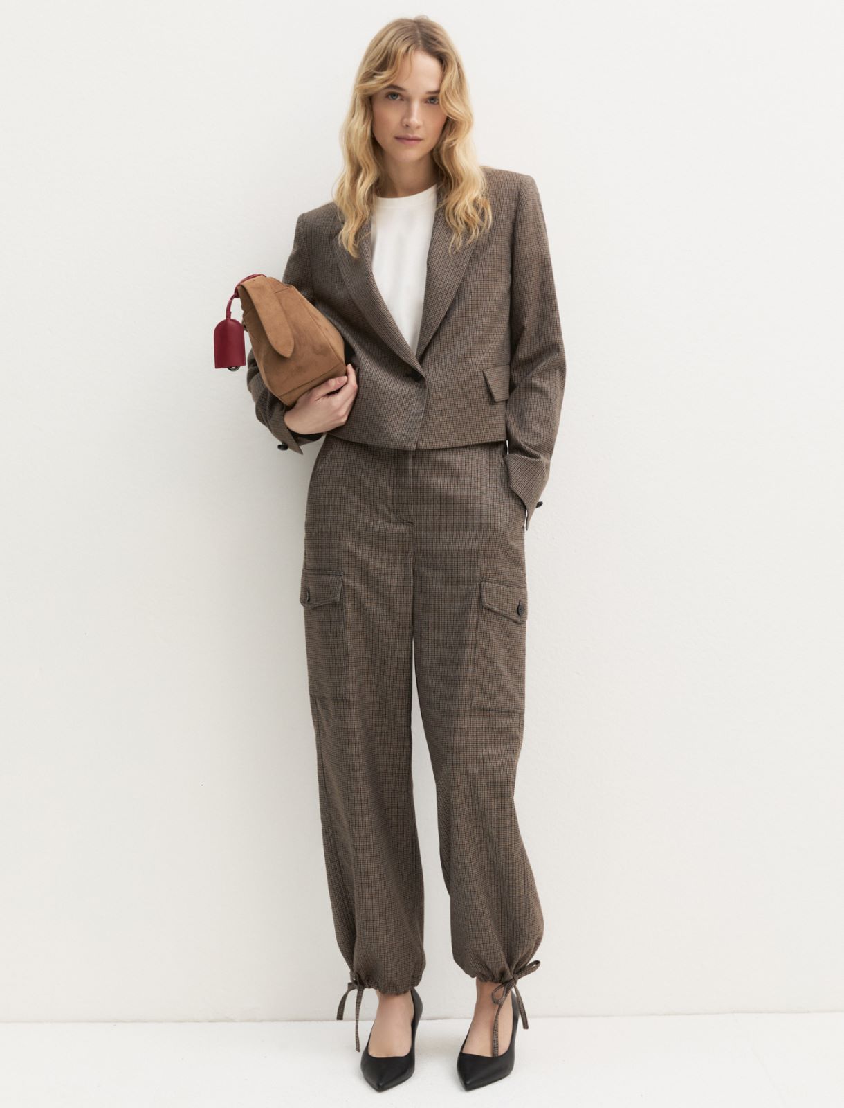 Giacca crop - BEIGE - Emme