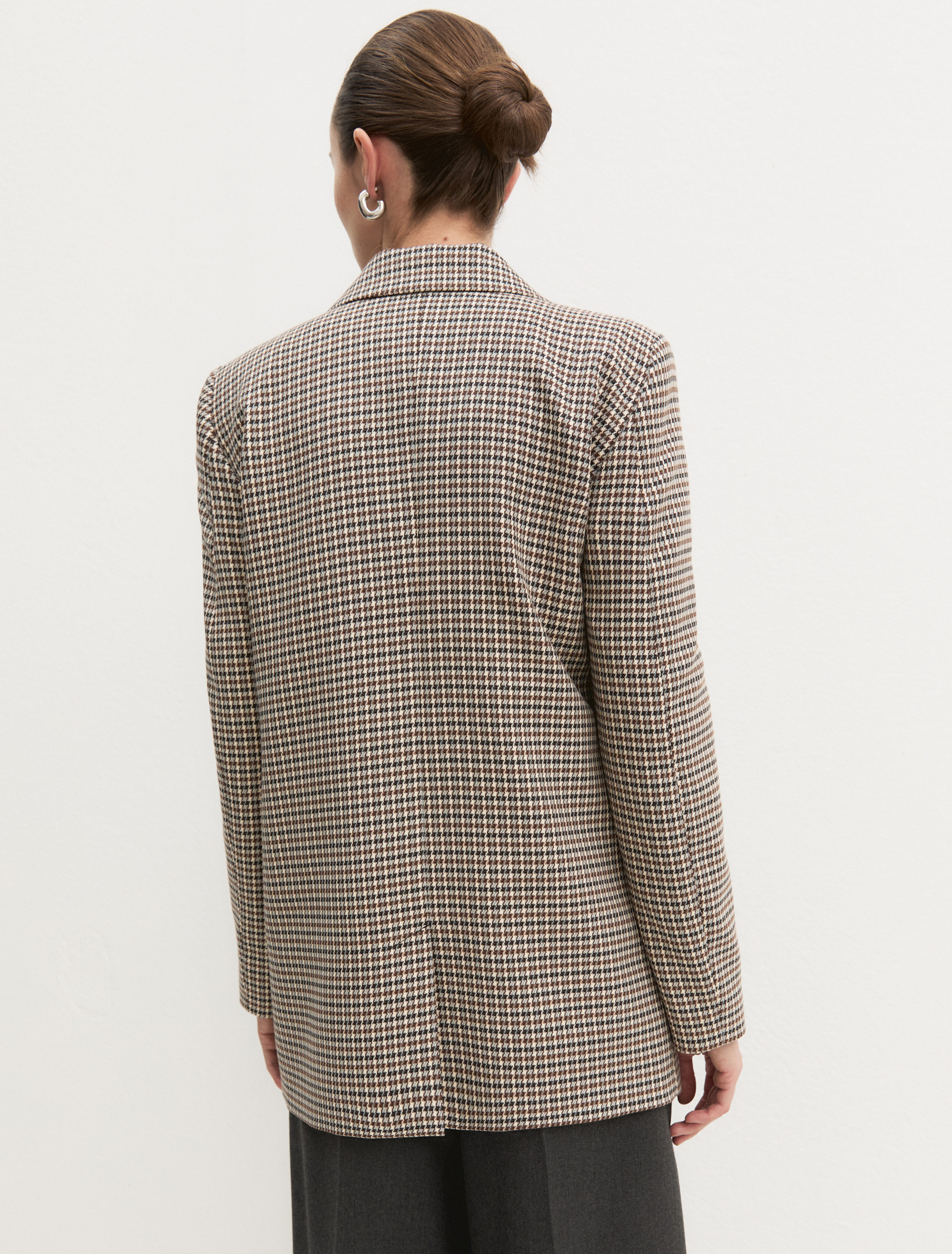 Blazer dritto in tessuto stretch - BIANCO LANA - Emme - 2