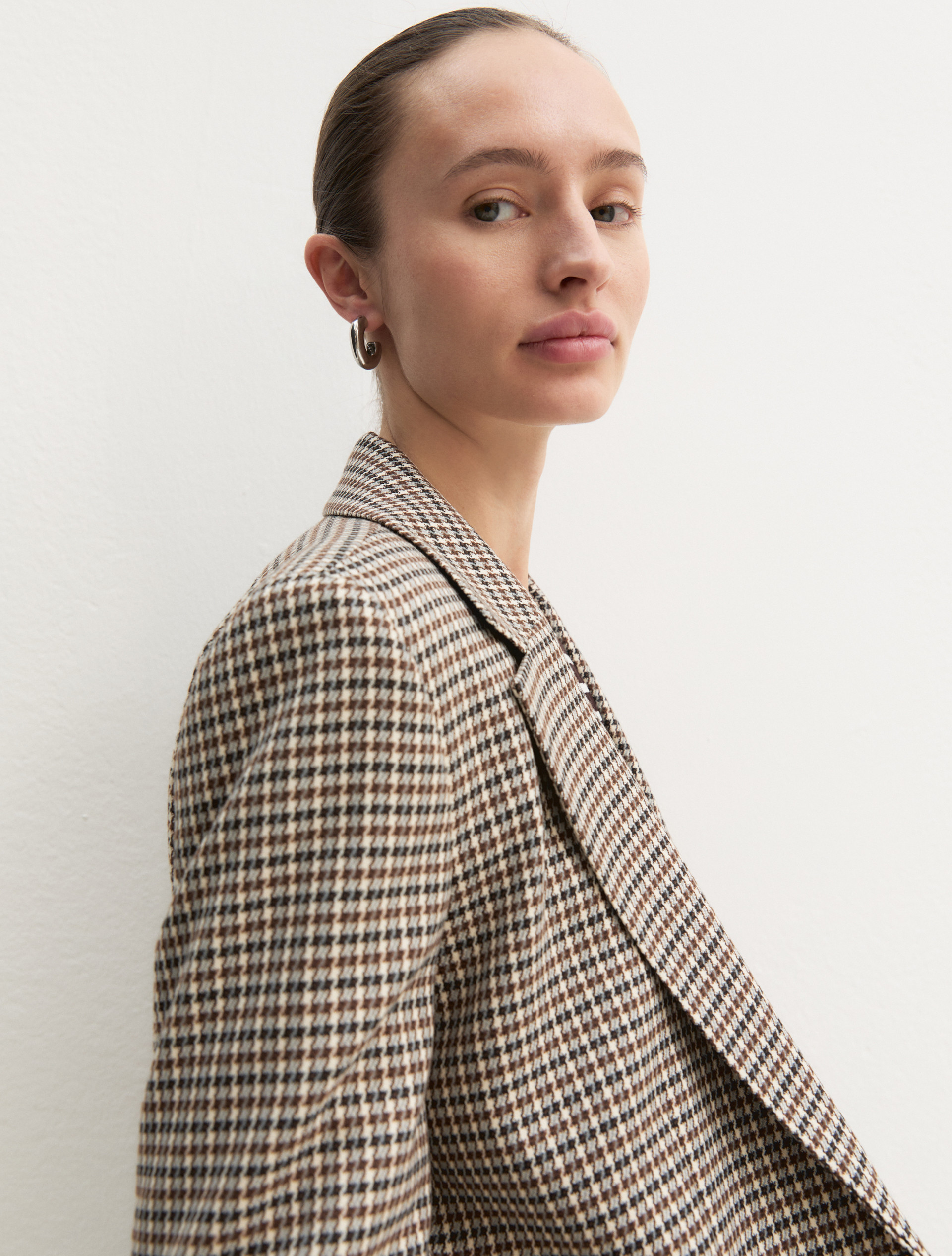 Blazer dritto in tessuto stretch - BIANCO LANA - Emme - 3