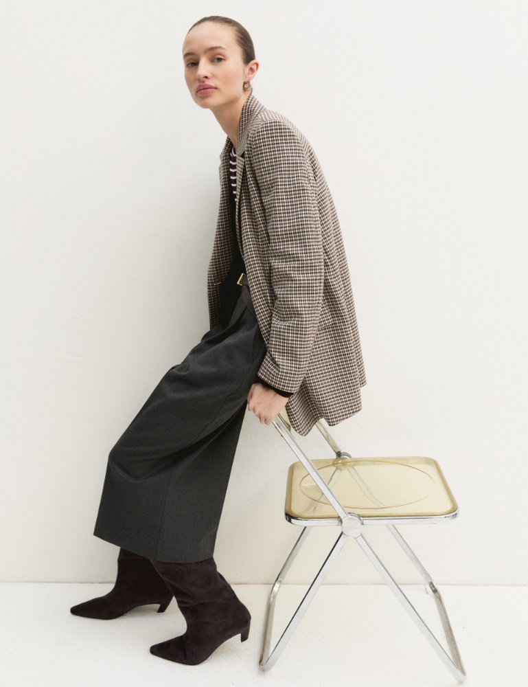 Blazer dritto in tessuto stretch - Emme