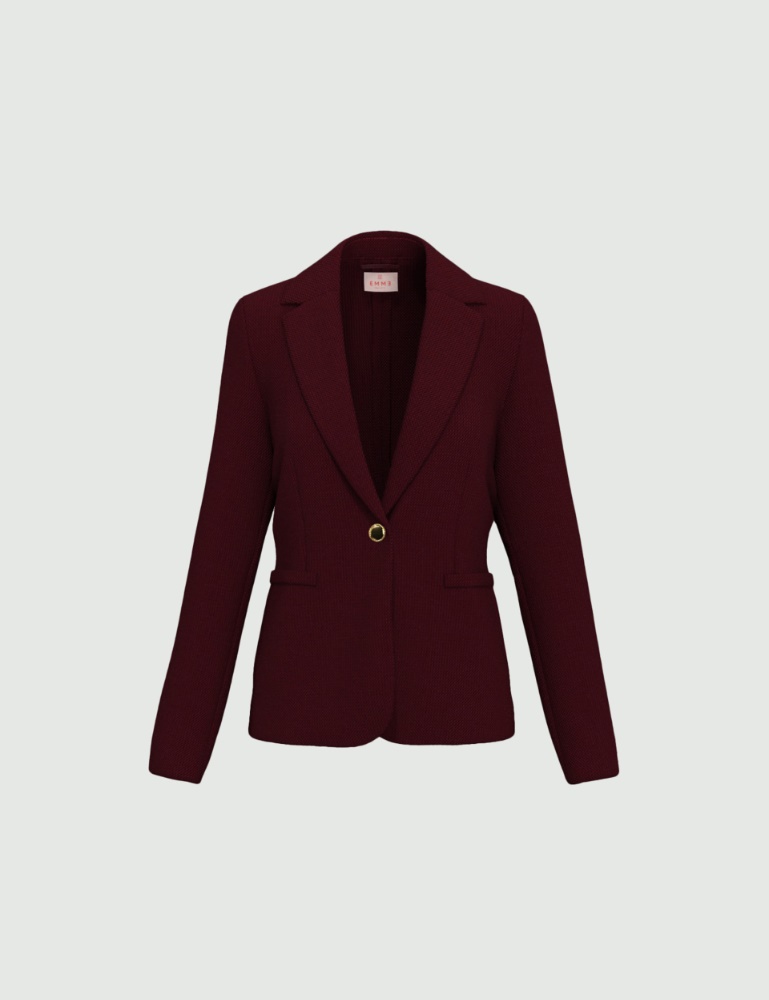 Chaqueta entallada de esterilla elástica - Emme - 4