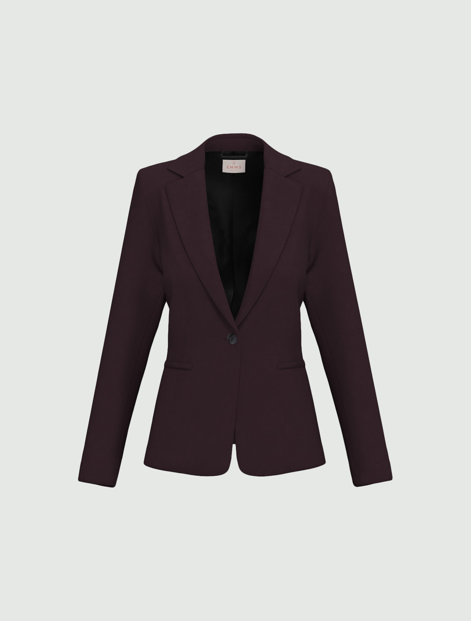 Single-breasted stretch blazer - BORDEAUX - Emme - 6