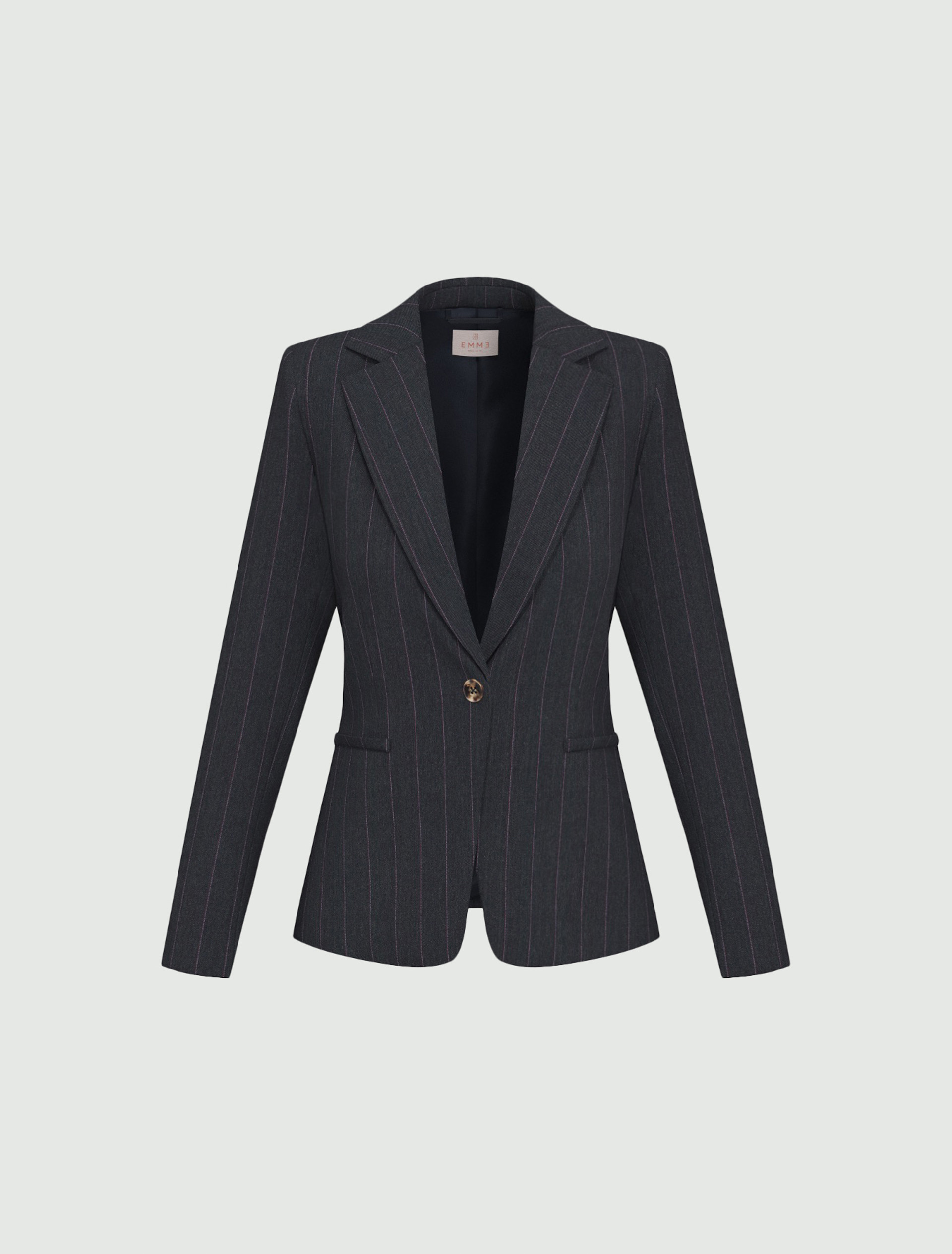 Stretch gabardine blazer - NAVY - Emme - 6