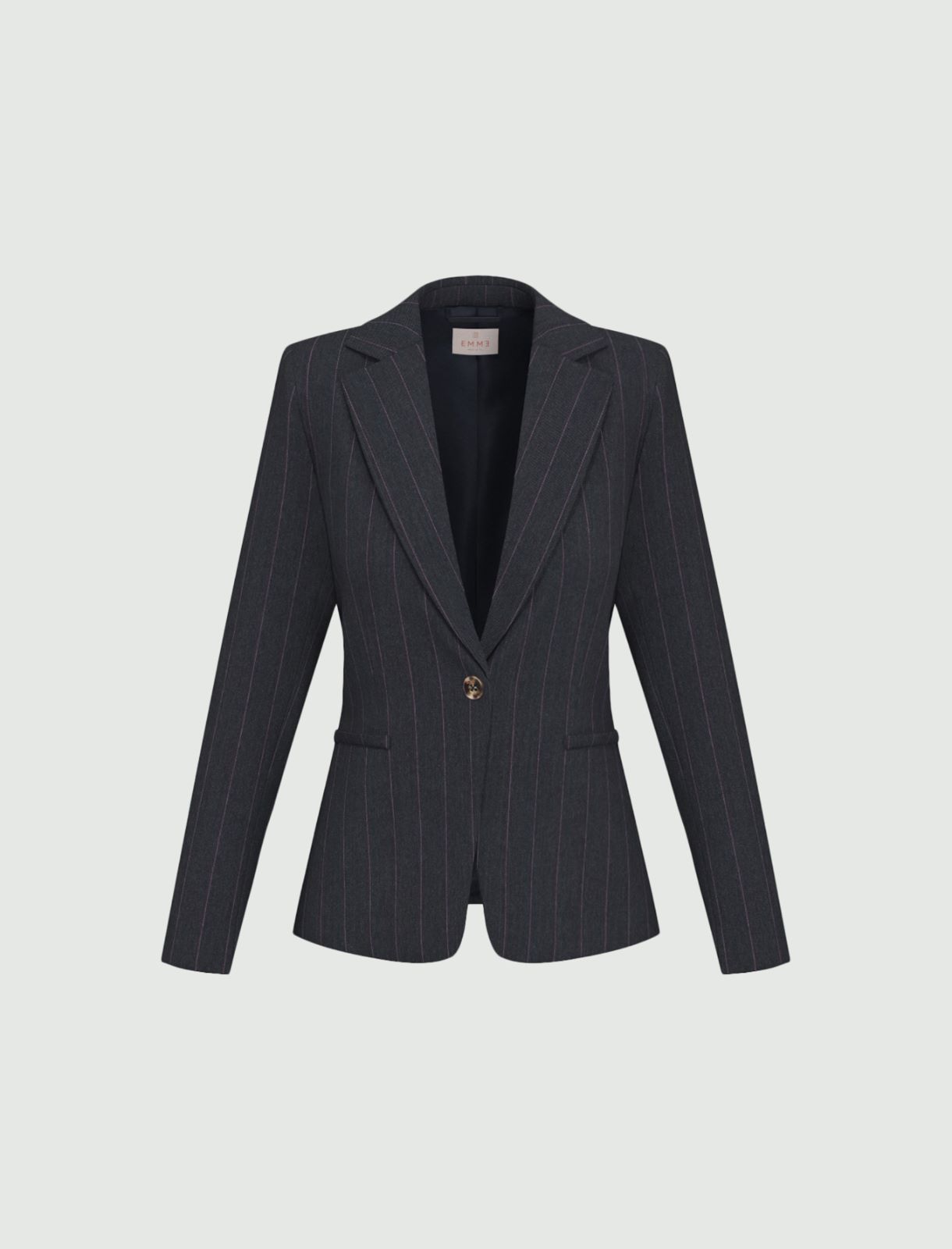 Stretch gabardine blazer - NAVY - Emme - 6