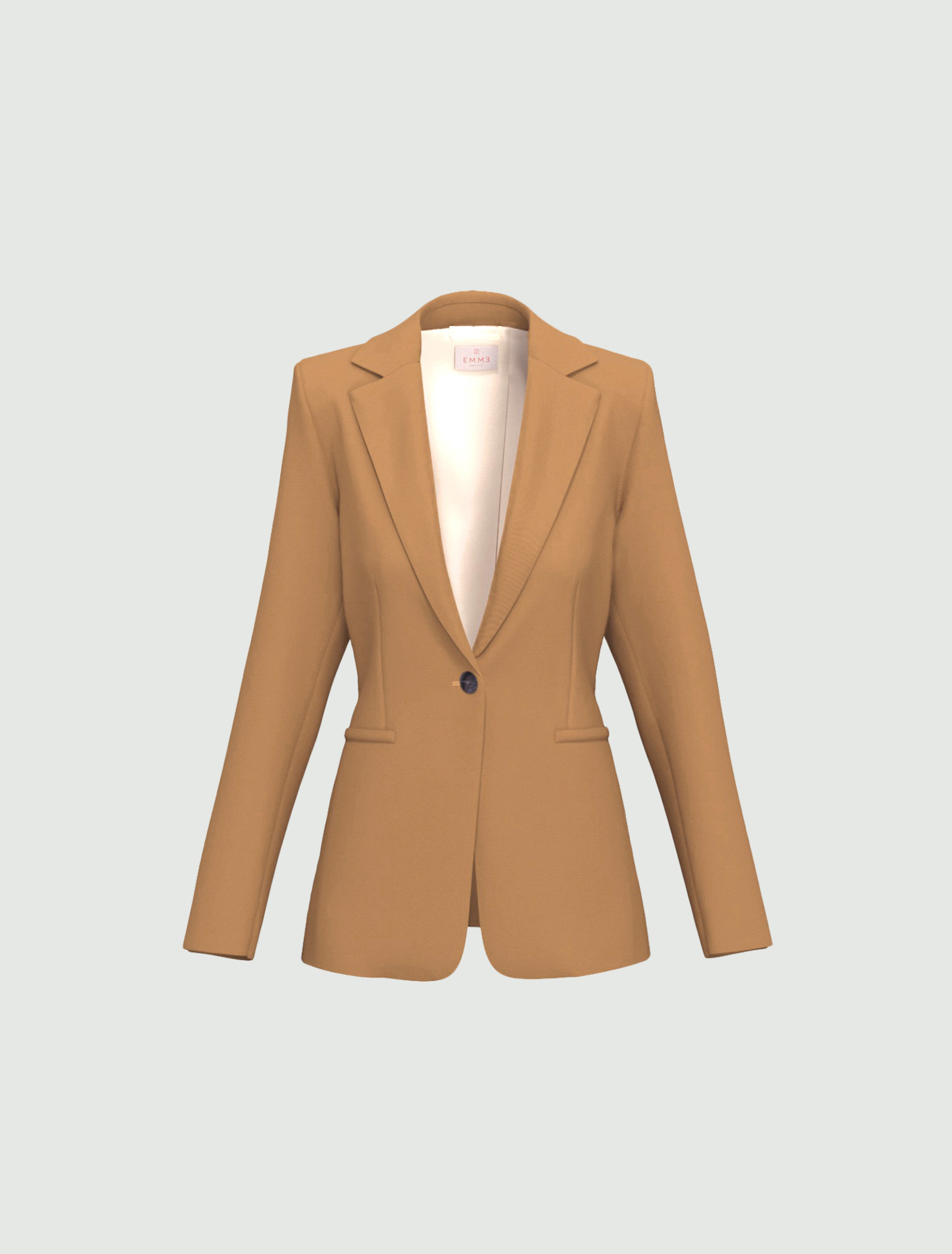 Blazer semiaderente in twill stretch - CAMMELLO - Emme - 4