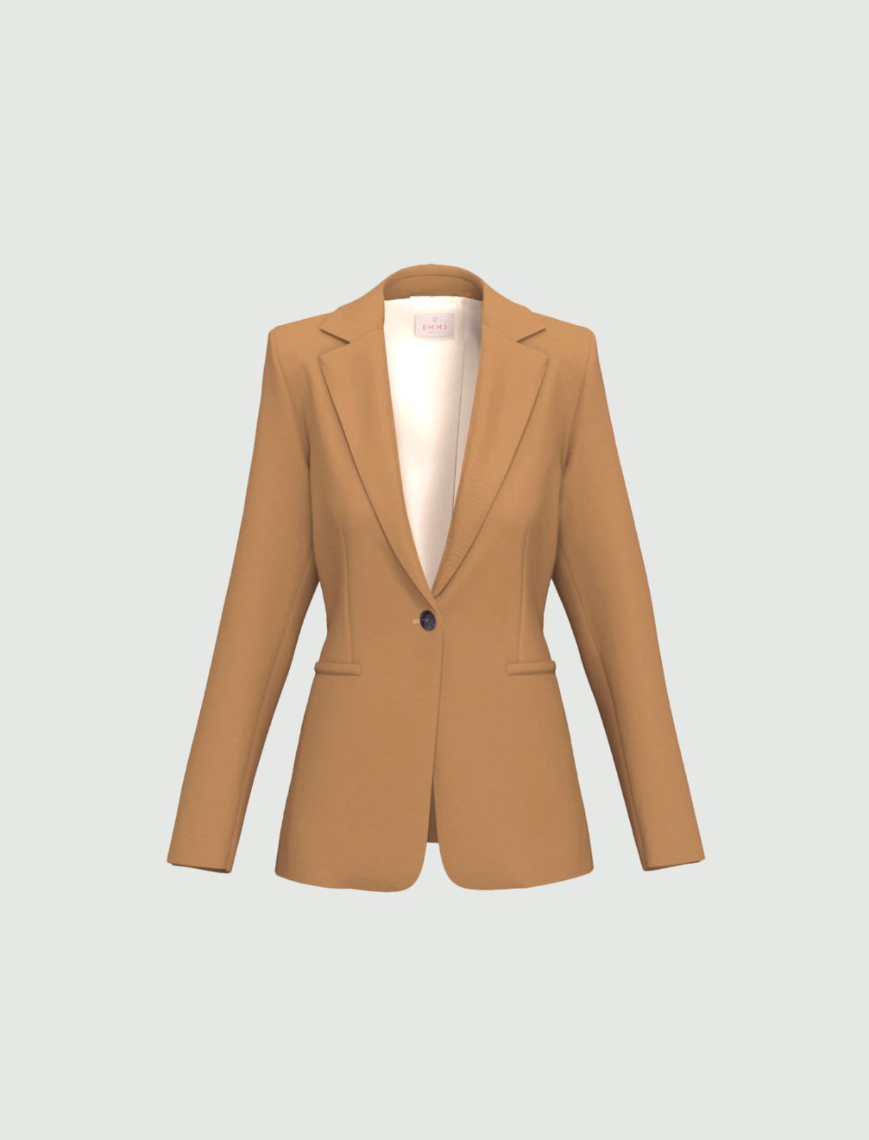 Blazer semiaderente in twill stretch - CAMMELLO - Emme - 4