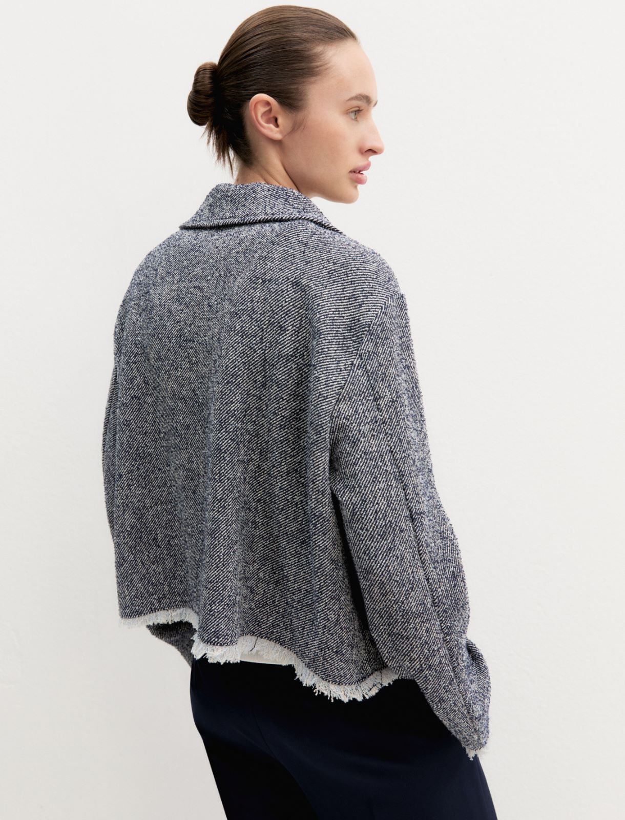 Giacca in stuoia stretch - NAVY - Emme - 3