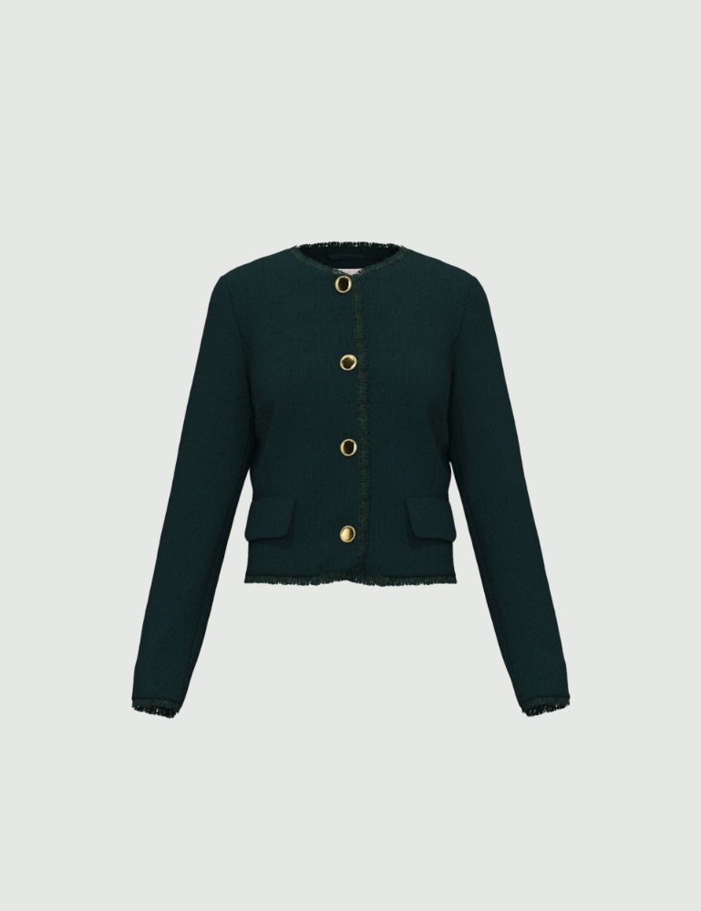 Chaqueta de esterilla texturizada elástica - Emme - 4