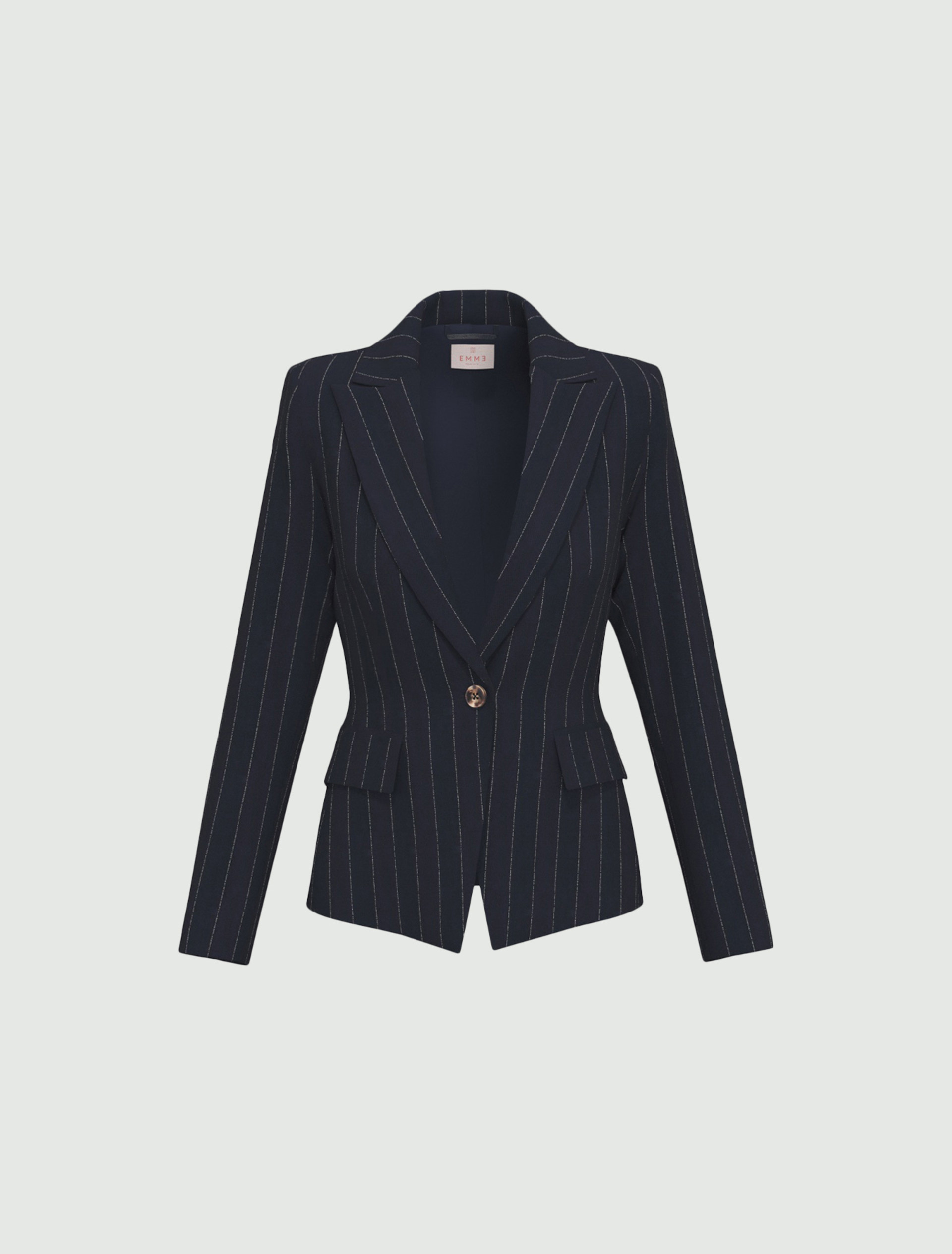 Chaqueta de raya diplomática con lamé - MARINO - Emme - 6