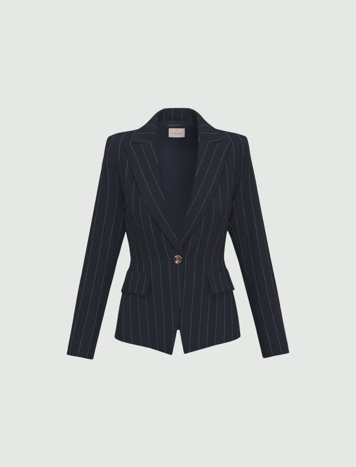 Chaqueta de raya diplomática con lamé - MARINO - Emme - 6