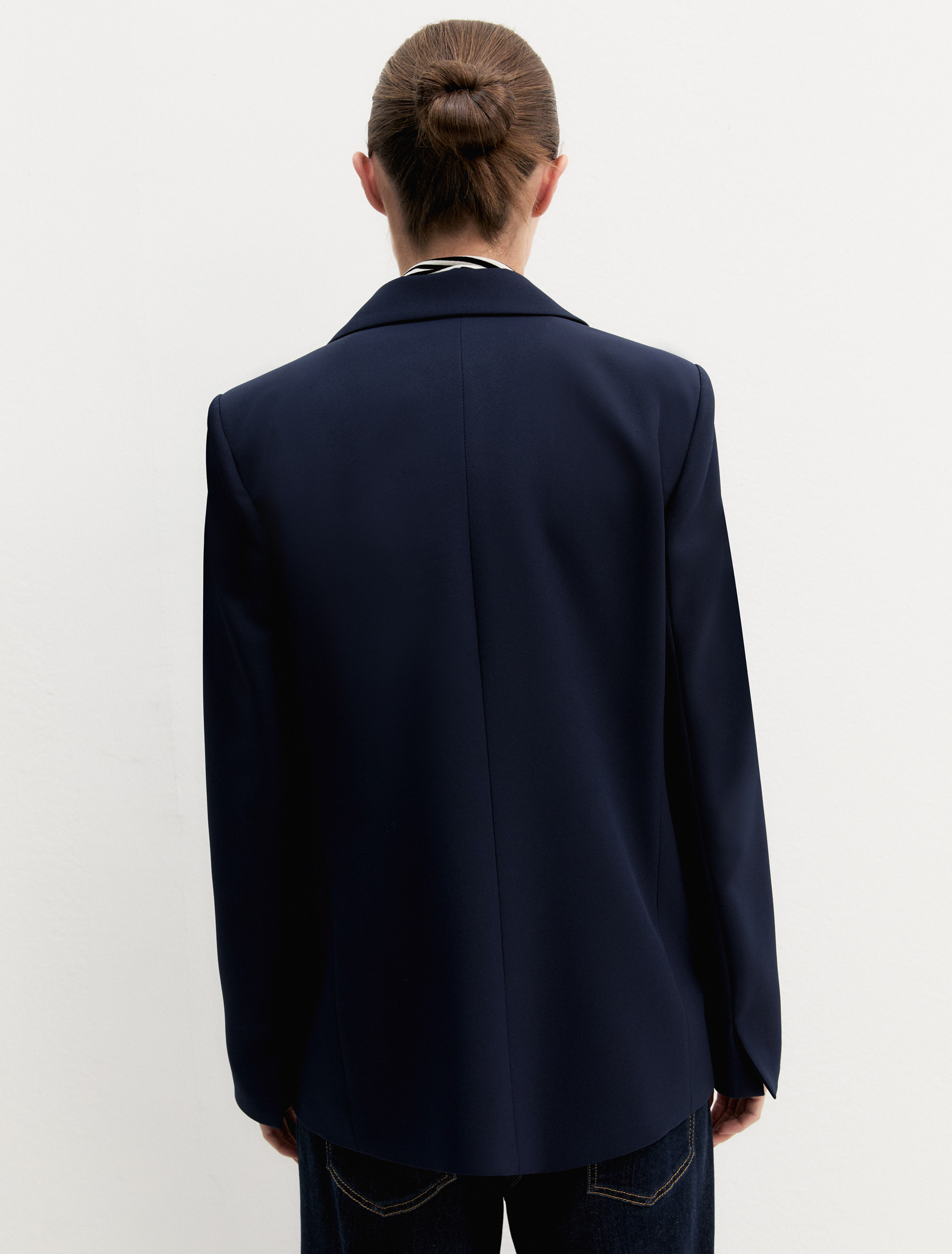 Giacca in diagonale stretch - NAVY - Emme - 3