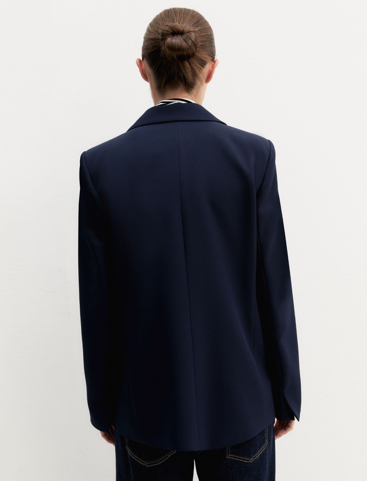 Giacca in diagonale stretch - NAVY - Emme - 3