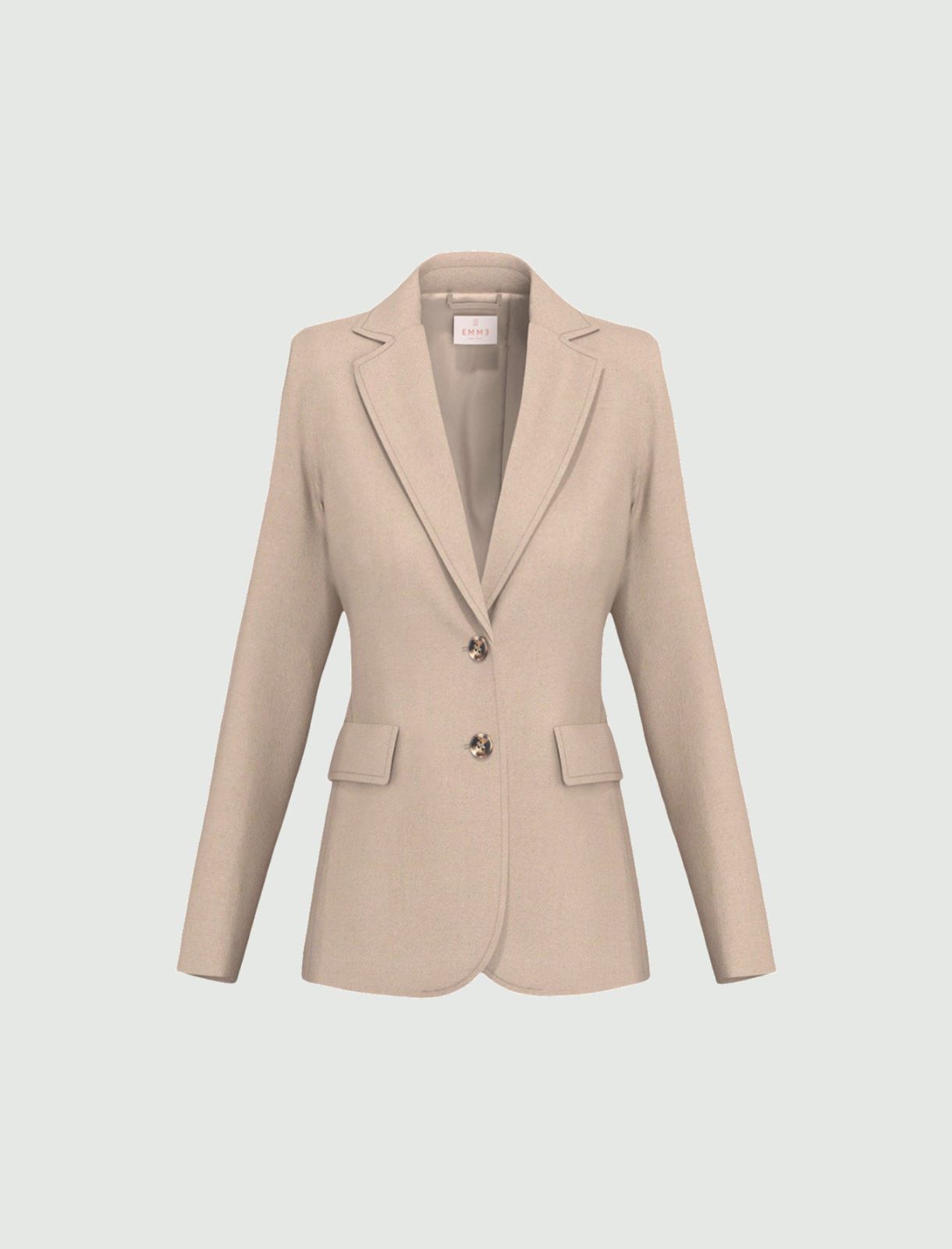 Stretch flannel blazer - SAND - Emme - 6