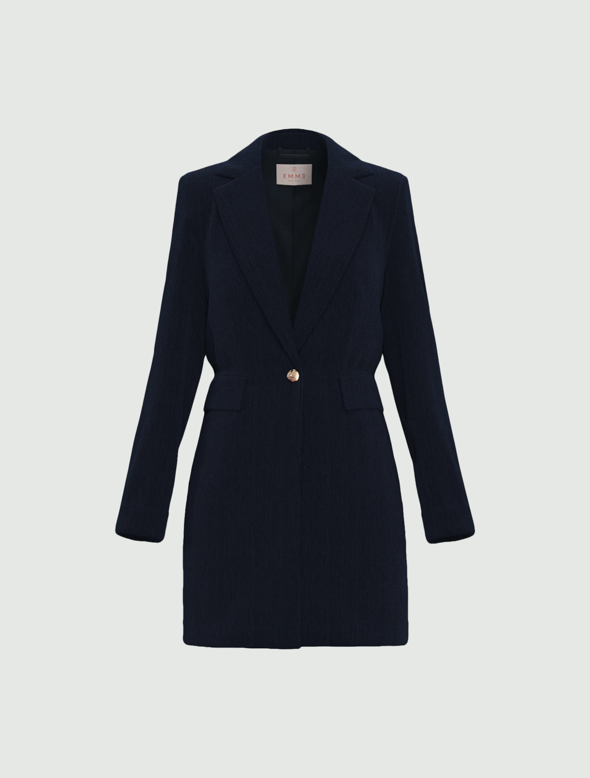 Cappotto in ciniglia stretch - NAVY - Emme - 6