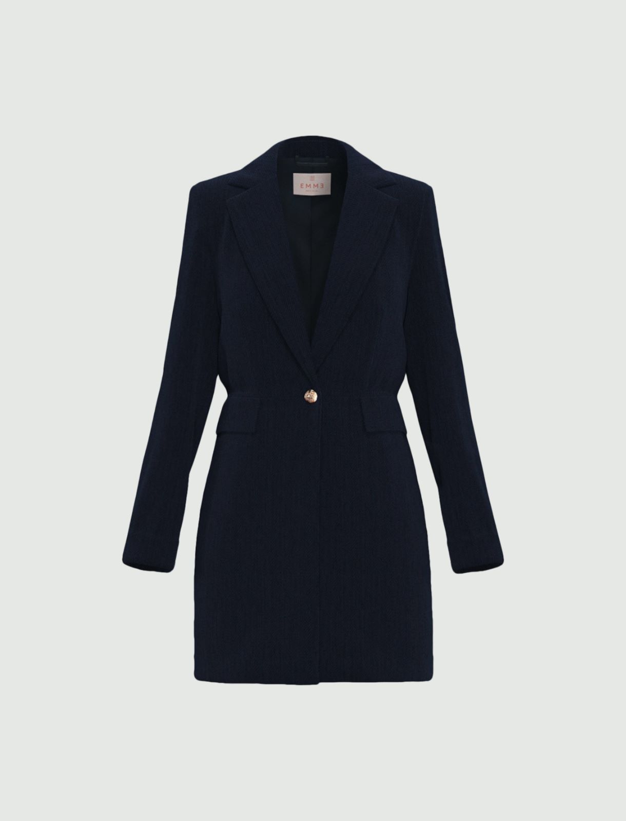 Cappotto in ciniglia stretch - NAVY - Emme - 6