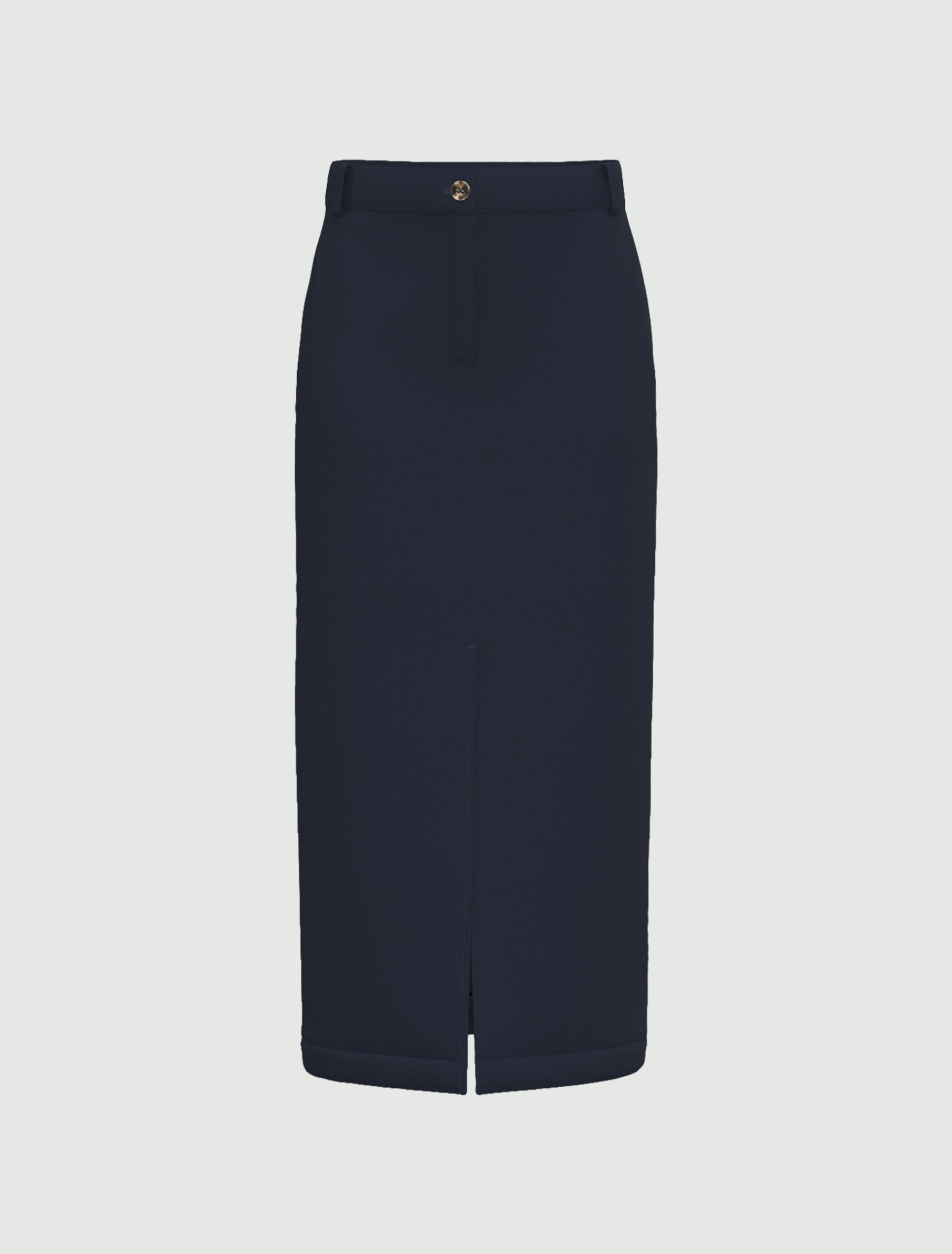 Gonna in tessuto diagonale stretch - NAVY - Emme - 5