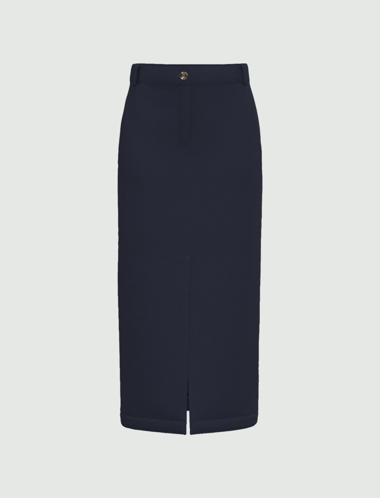Gonna in tessuto diagonale stretch - NAVY - Emme - 5