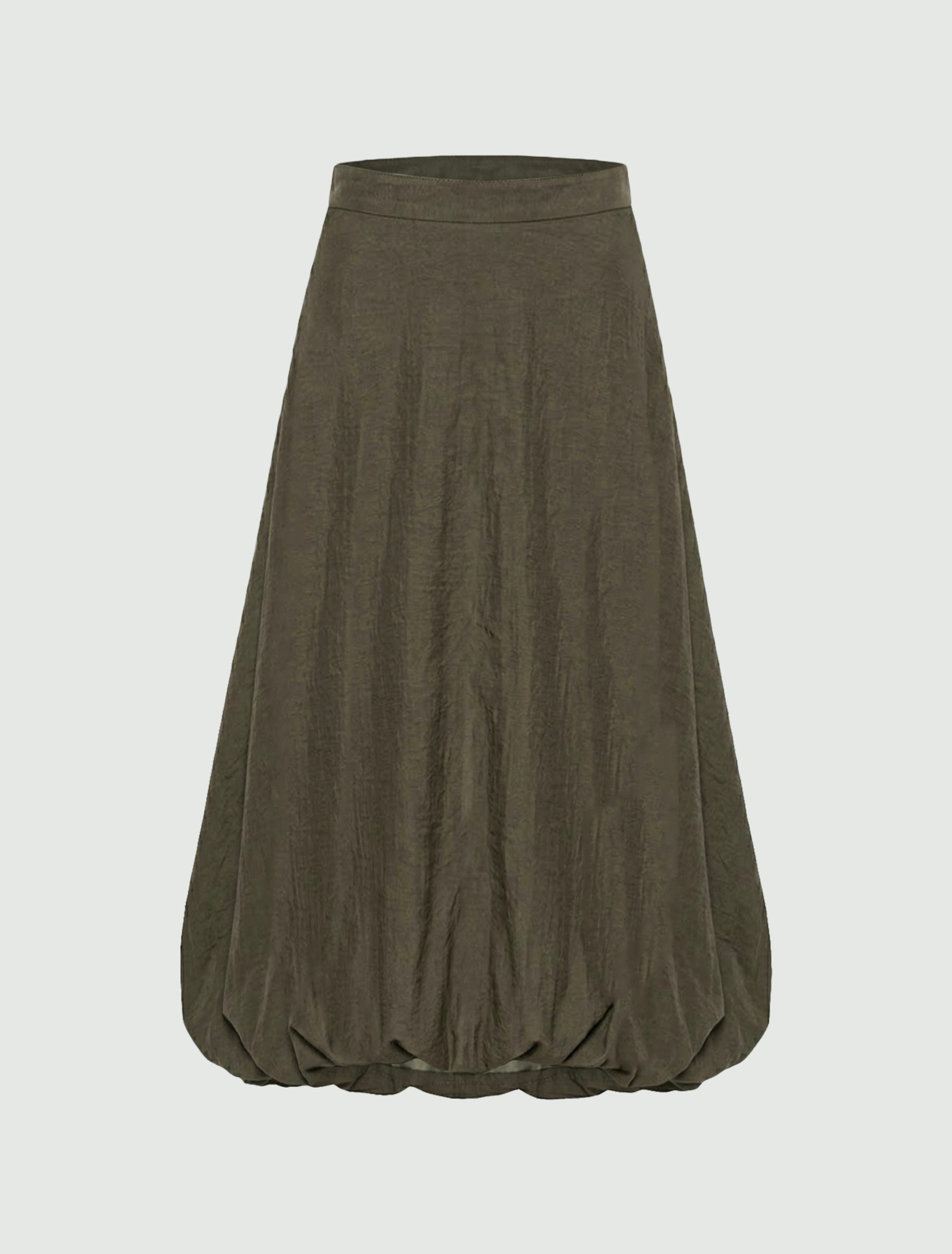 Balloon midi skirt - KAKI - Emme - 6