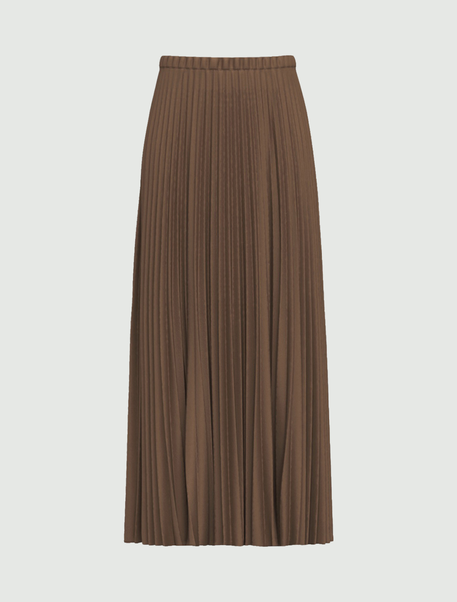 Pleated stretch-satin skirt - TURTLEDOVE - Emme - 6