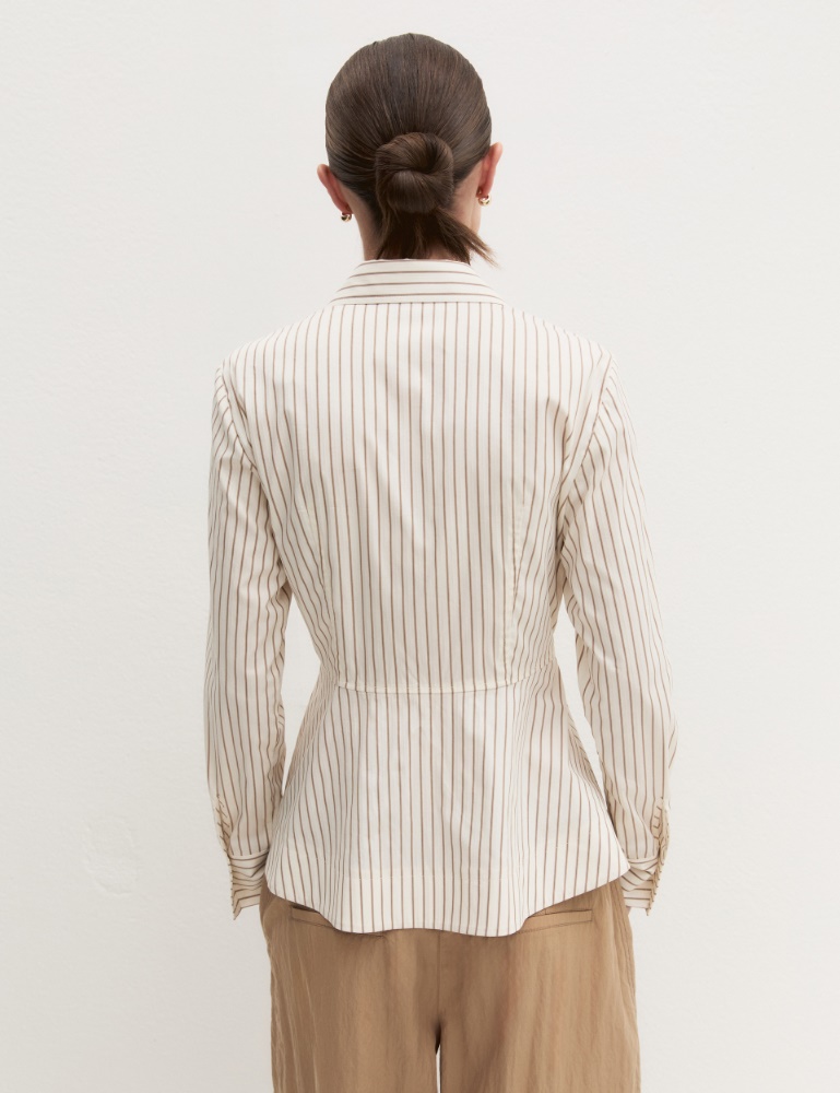 Poplin peplum shirt - Emme - 3
