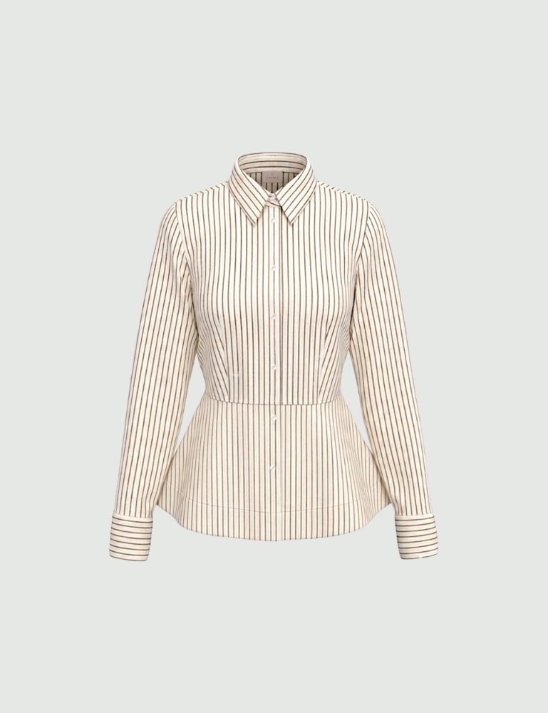 Poplin peplum shirt - Emme - 6
