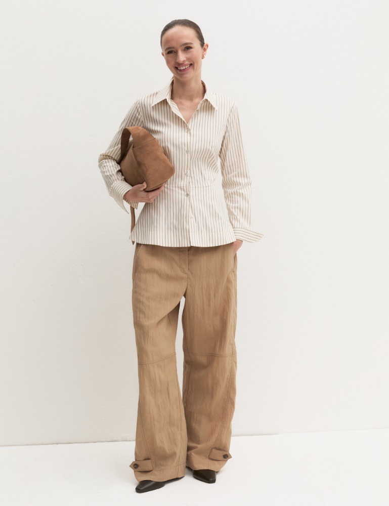 Poplin peplum shirt - Emme - 2