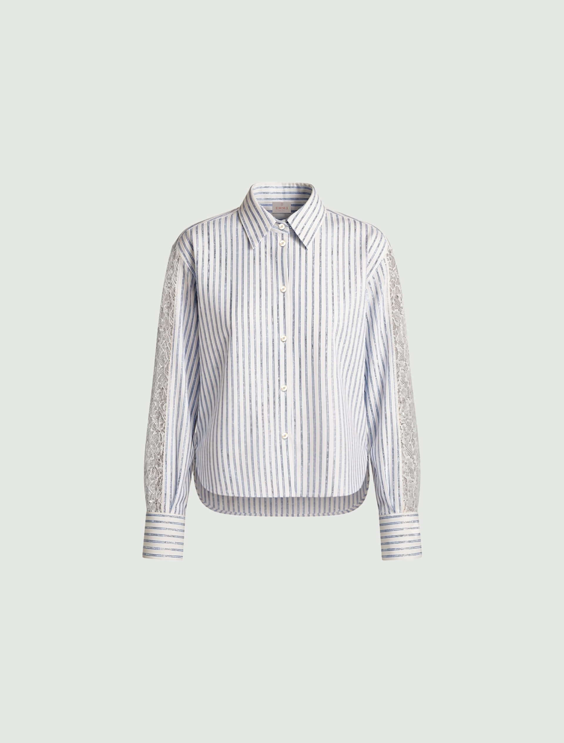 Cropped poplin shirt - LIGHT BLUE - Emme - 6