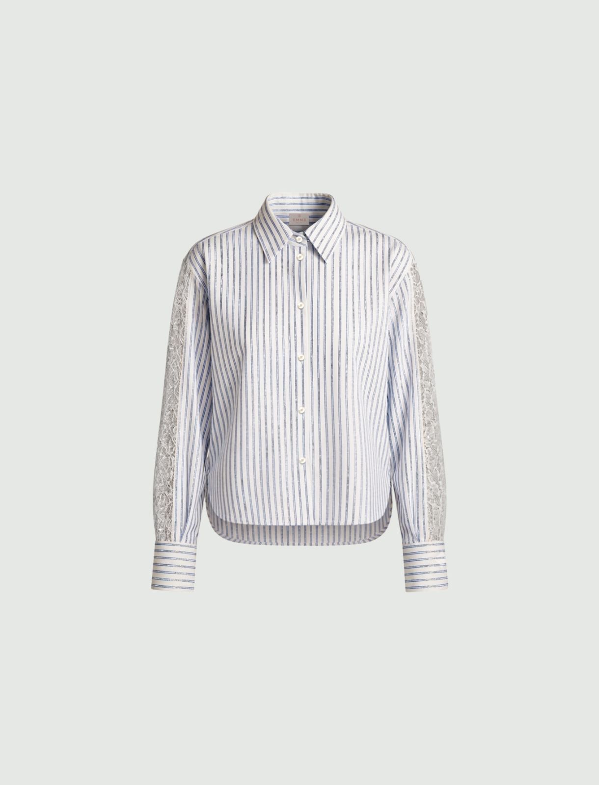 Cropped poplin shirt - LIGHT BLUE - Emme - 6
