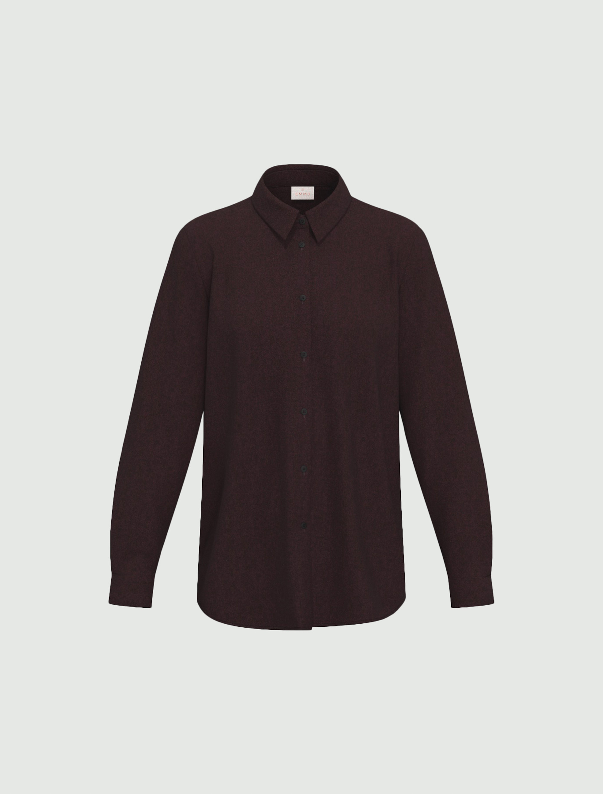 Stretch flannel shirt - BORDEAUX - Emme - 6