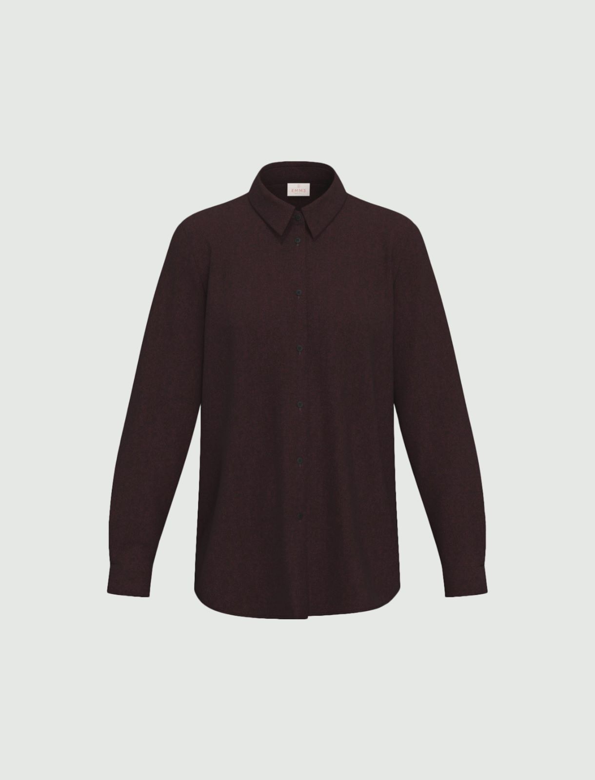 Stretch flannel shirt - BORDEAUX - Emme - 6