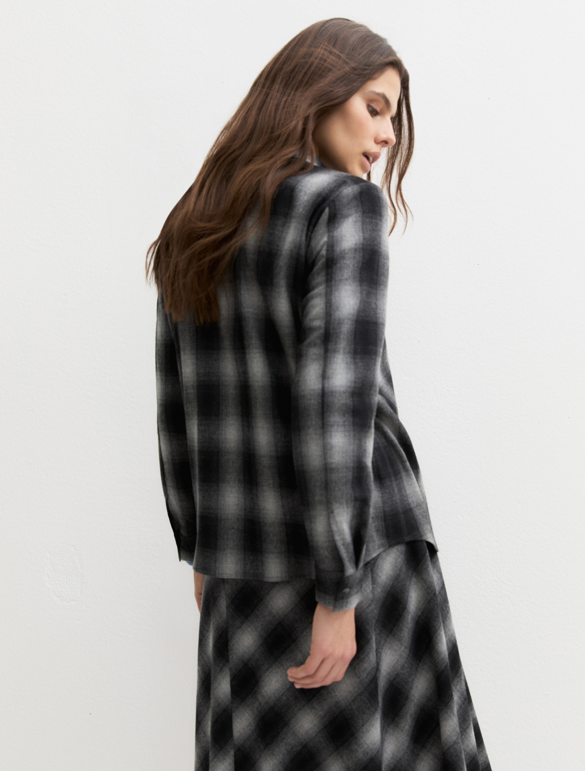 Camicia in flanella stretch - GRIGIO MEDIO - Emme - 2